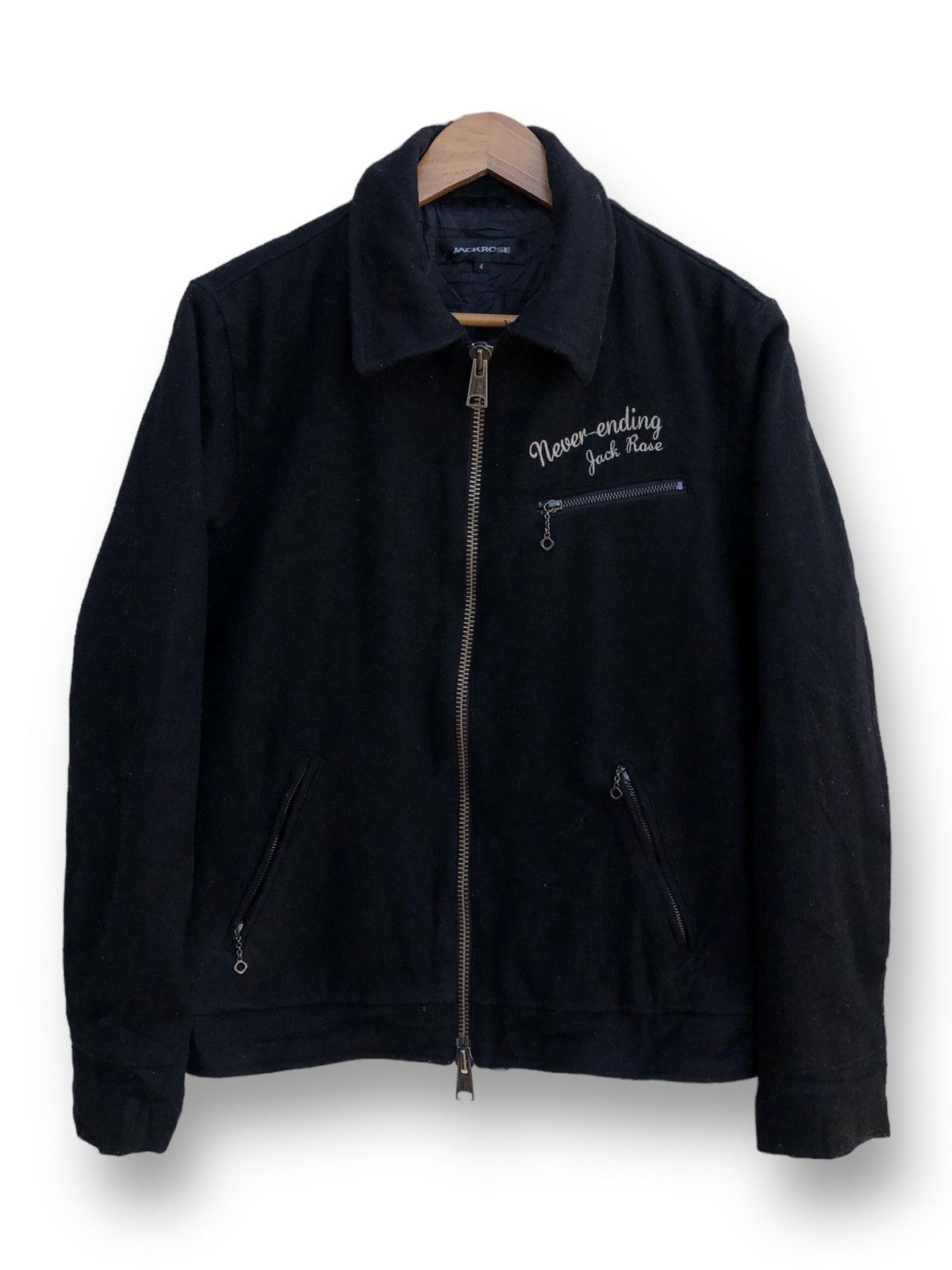 Affliction × JACKROSE × Seditionaries 🔥Vintage Jack Rose Wool Punk Jacket Size US S / EU 44-46 / 1 - 2 Thumbnail