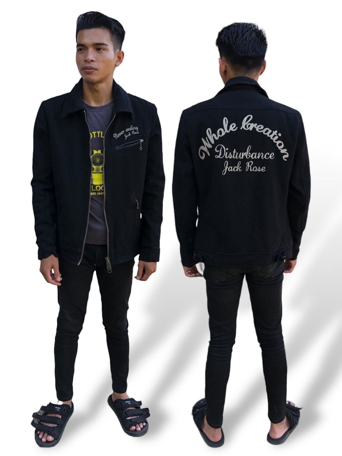 Affliction × JACKROSE × Seditionaries 🔥Vintage Jack Rose Wool Punk Jacket Size US S / EU 44-46 / 1 - 1 Thumbnail
