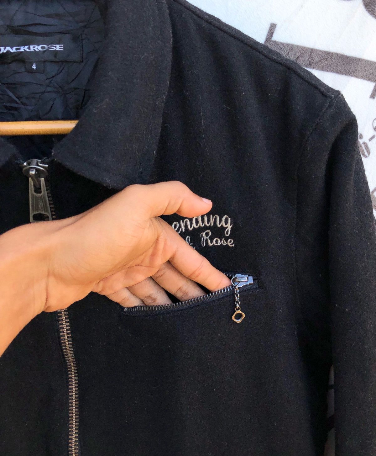 Affliction × JACKROSE × Seditionaries 🔥Vintage Jack Rose Wool Punk Jacket Size US S / EU 44-46 / 1 - 10 Thumbnail