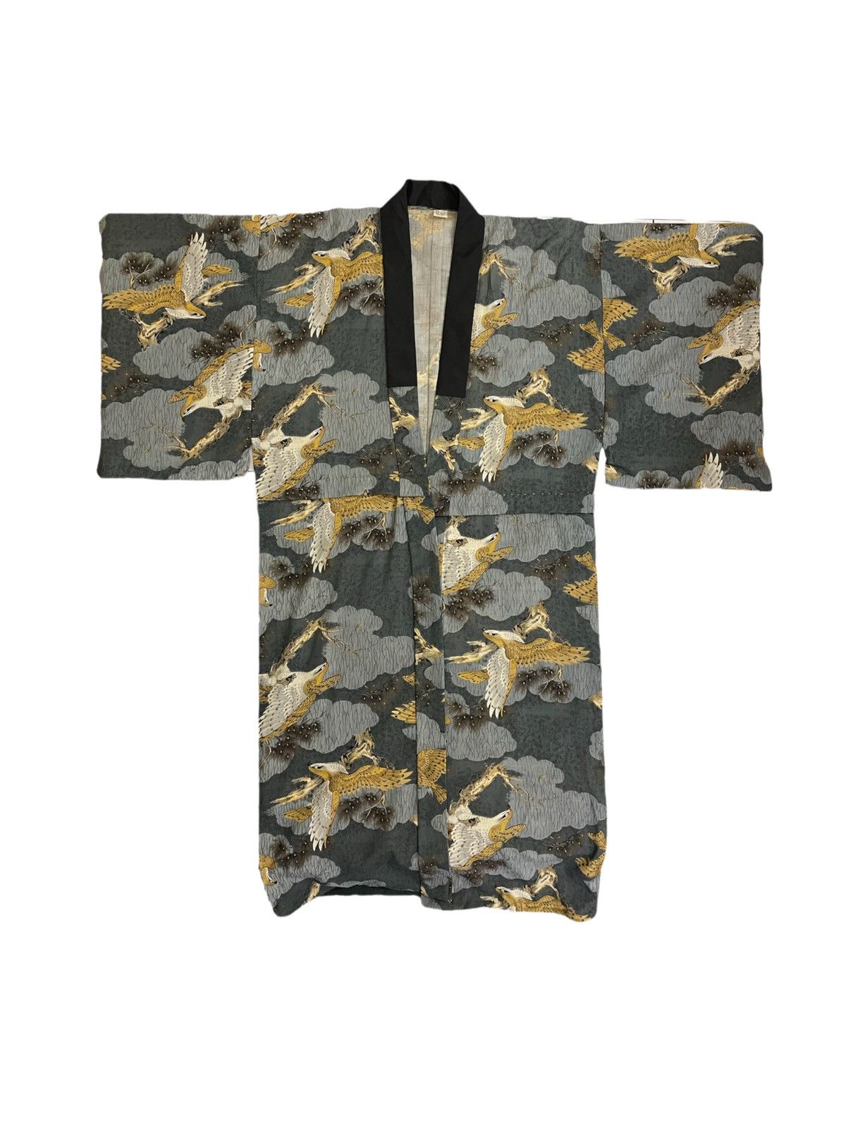 image of Kimono Japan Dragon Japanese Traditional Kimono Haori Jacket, Men's (Size Large)
