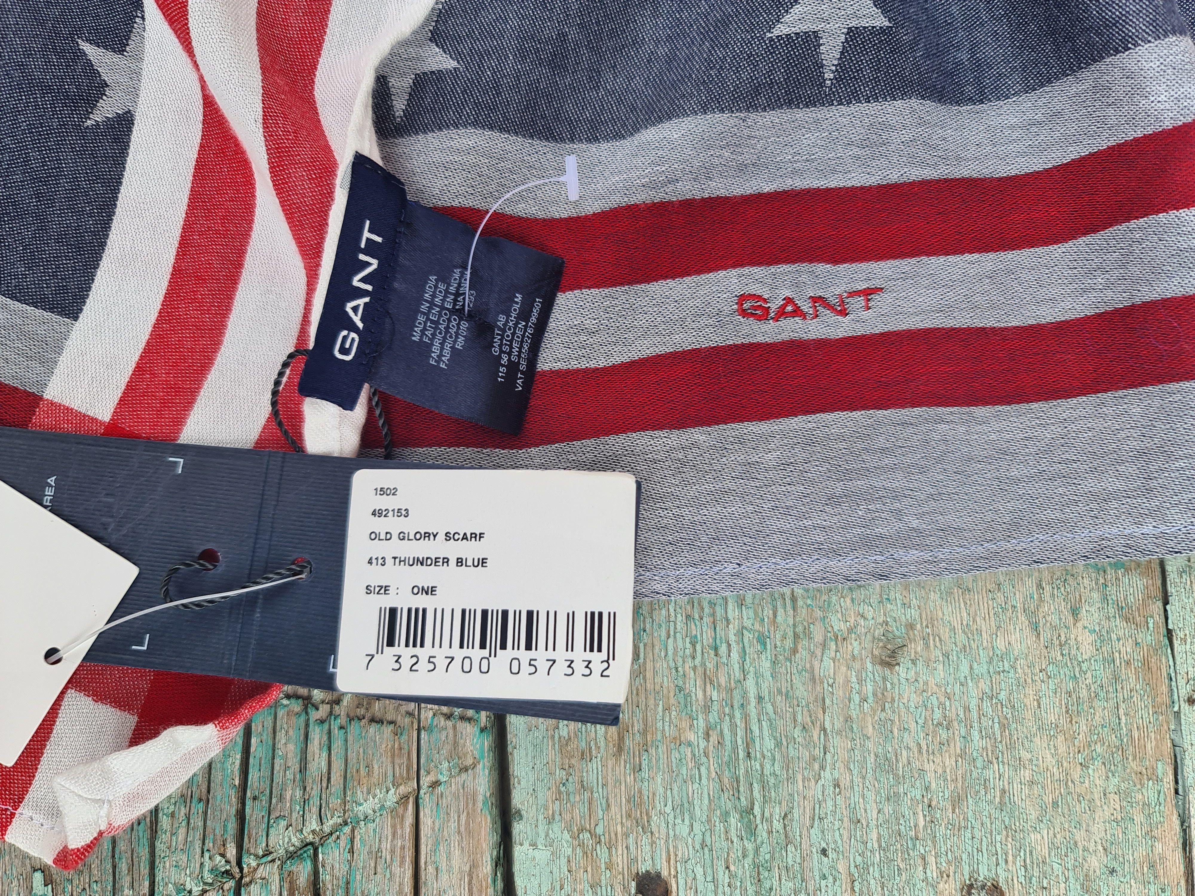 Gant GANT American USA Flag Scarf Muffler cotton Size ONE SIZE - 7 Thumbnail