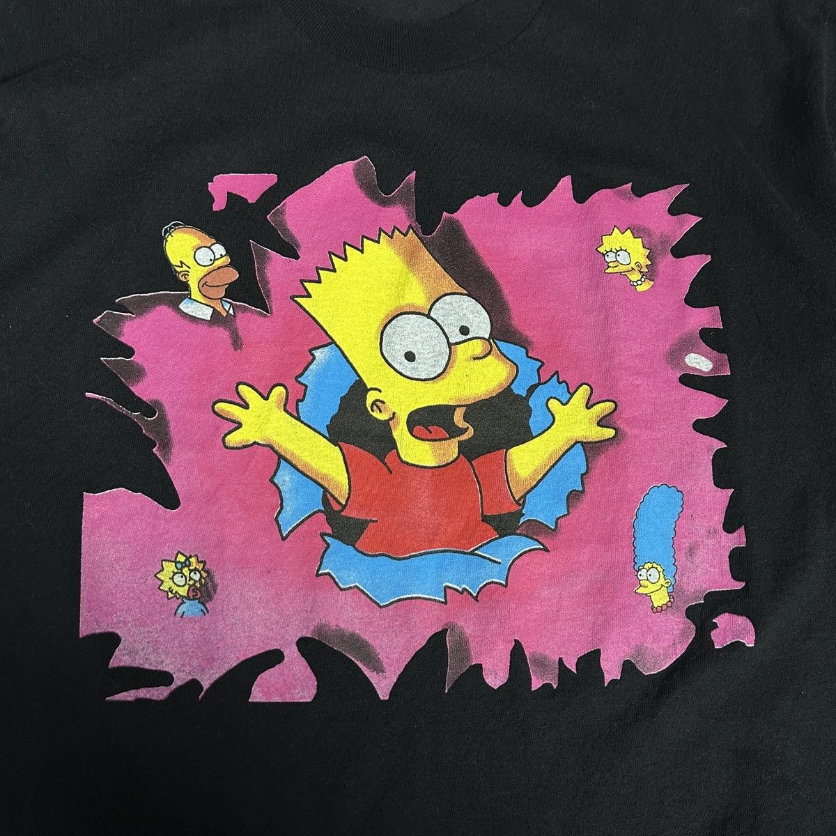 Vintage Vintage early 90s rare The Simpsons Family Poster tee Single Size US M / EU 48-50 / 2 - 5 Thumbnail