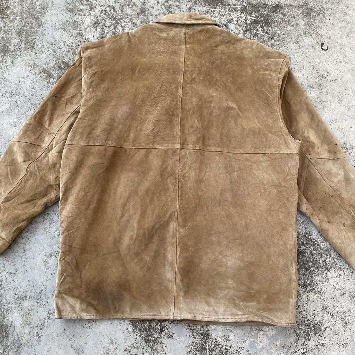 Genuine Leather Vintage Blend Suede Leather Jacket Size US L / EU 52-54 / 3 - 7 Thumbnail