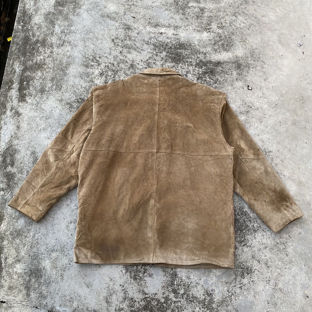 Genuine Leather Vintage Blend Suede Leather Jacket Size US L / EU 52-54 / 3 - 6 Thumbnail