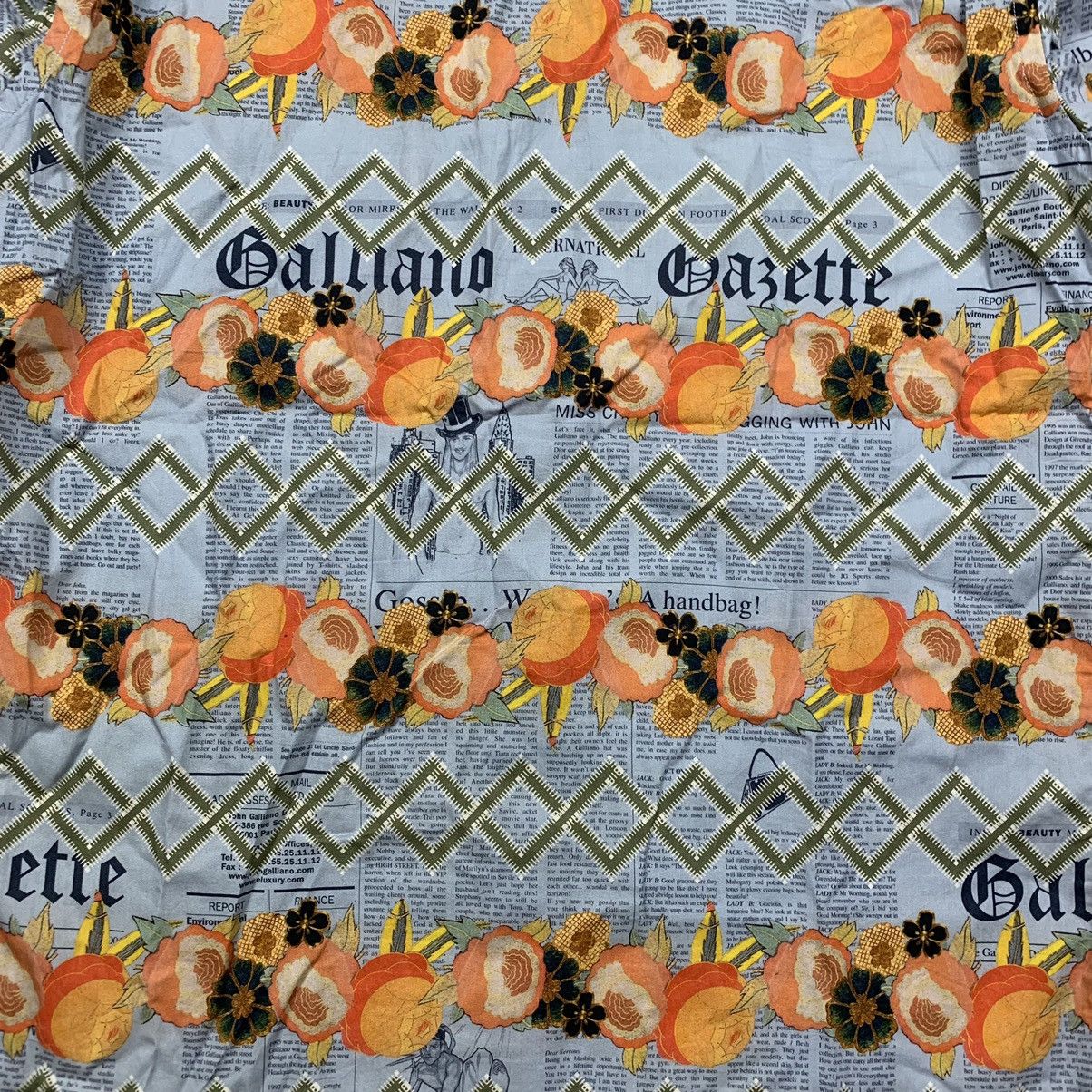 John Galliano Rare john galliano gazette fruit print paper button shirt Size US M / EU 48-50 / 2 - 4 Thumbnail