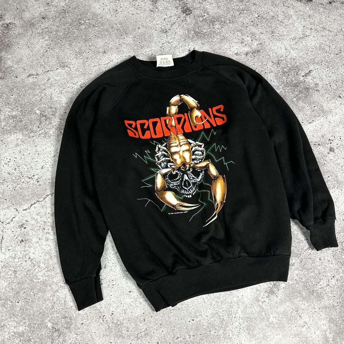 Band Tees Vintage 80s 1988 Scorpions World Tour sweatshirt grail rare Size US XL / EU 56 / 4 - 5 Thumbnail