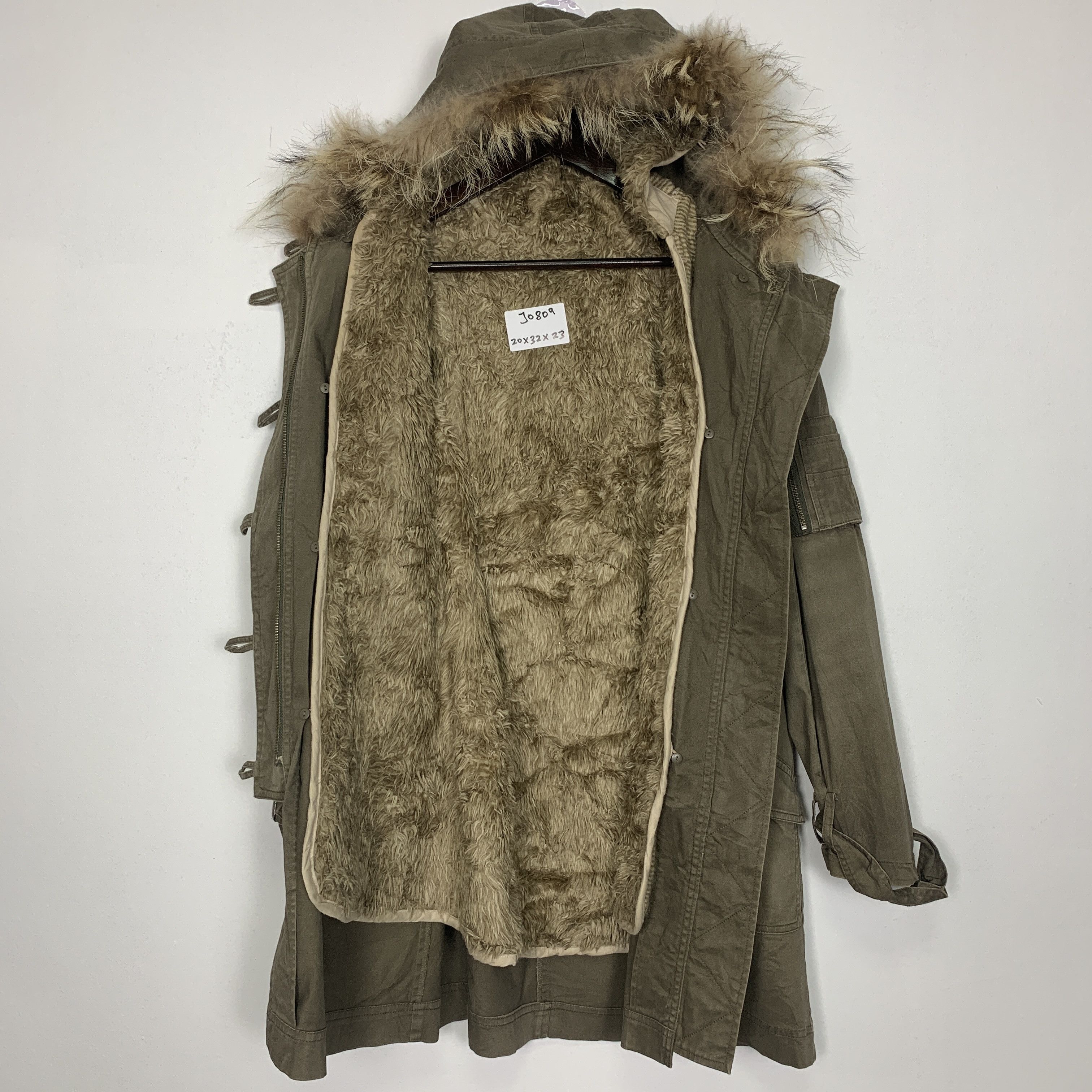 Japanese Brand Vintage MK KLEIN Cotton Sherpa Lining Hoodie Parkas J0809 Size US S / EU 44-46 / 1 - 9 Thumbnail