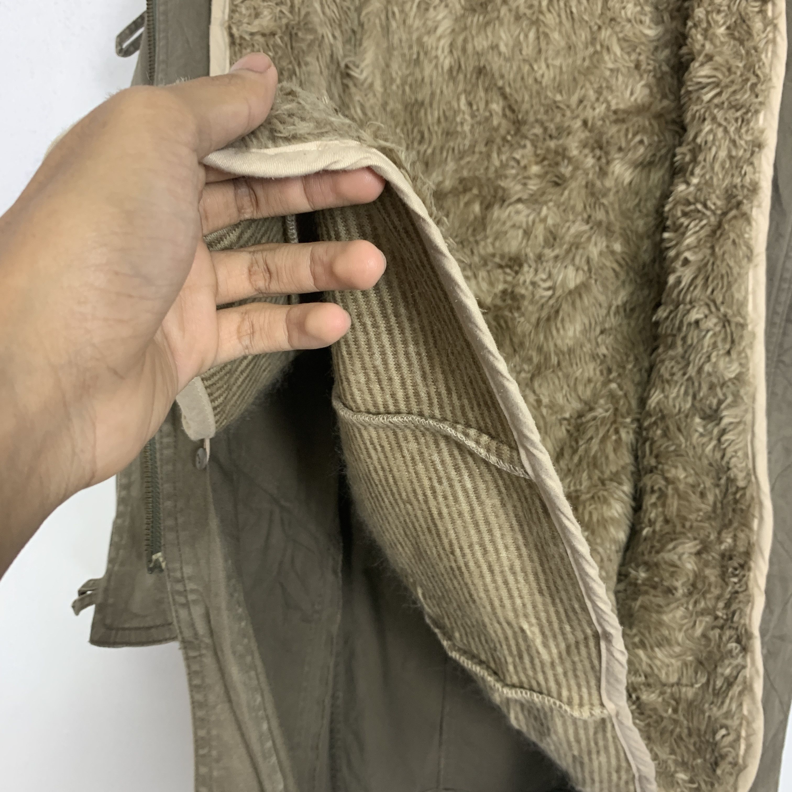 Japanese Brand Vintage MK KLEIN Cotton Sherpa Lining Hoodie Parkas J0809 Size US S / EU 44-46 / 1 - 10 Thumbnail