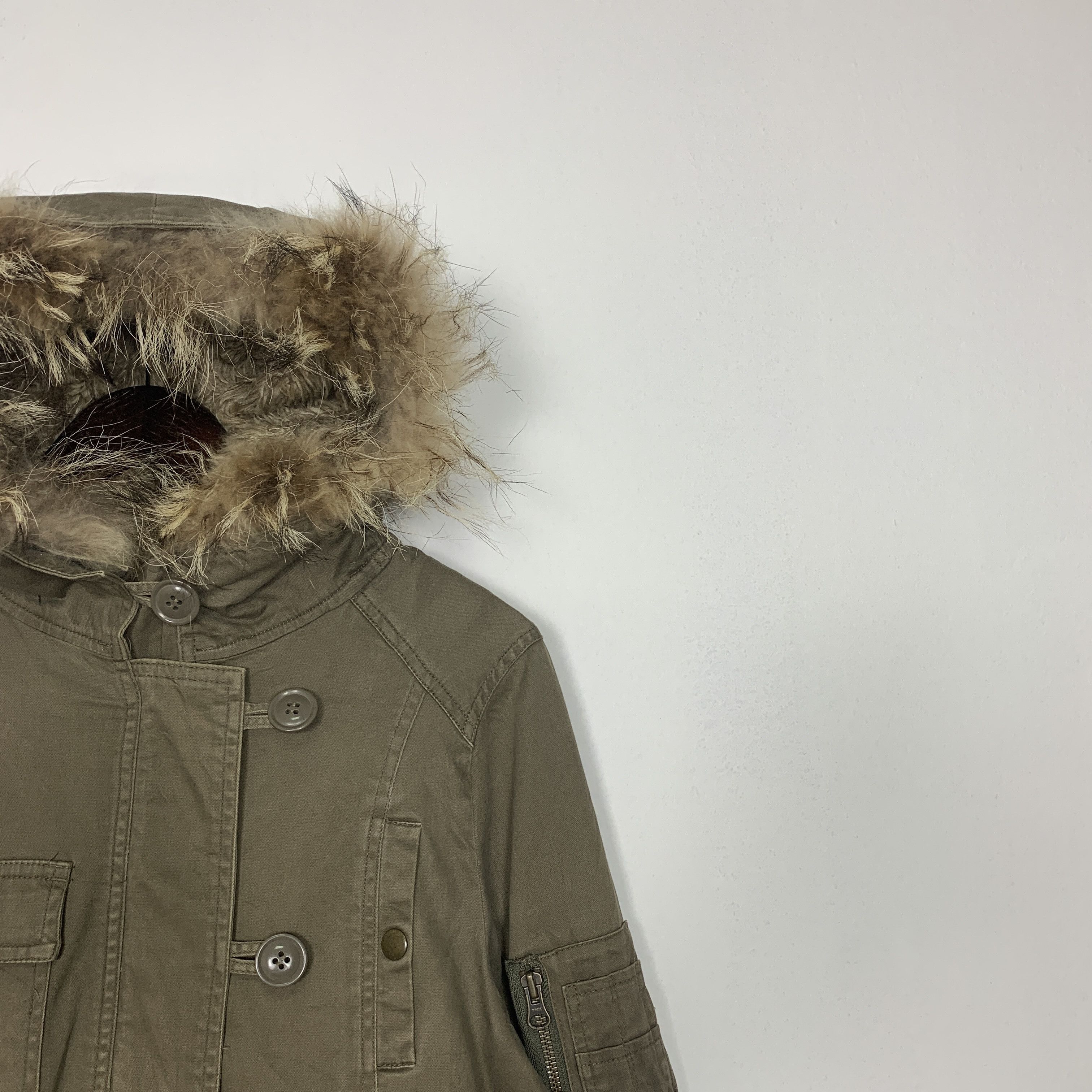 Japanese Brand Vintage MK KLEIN Cotton Sherpa Lining Hoodie Parkas J0809 Size US S / EU 44-46 / 1 - 3 Thumbnail