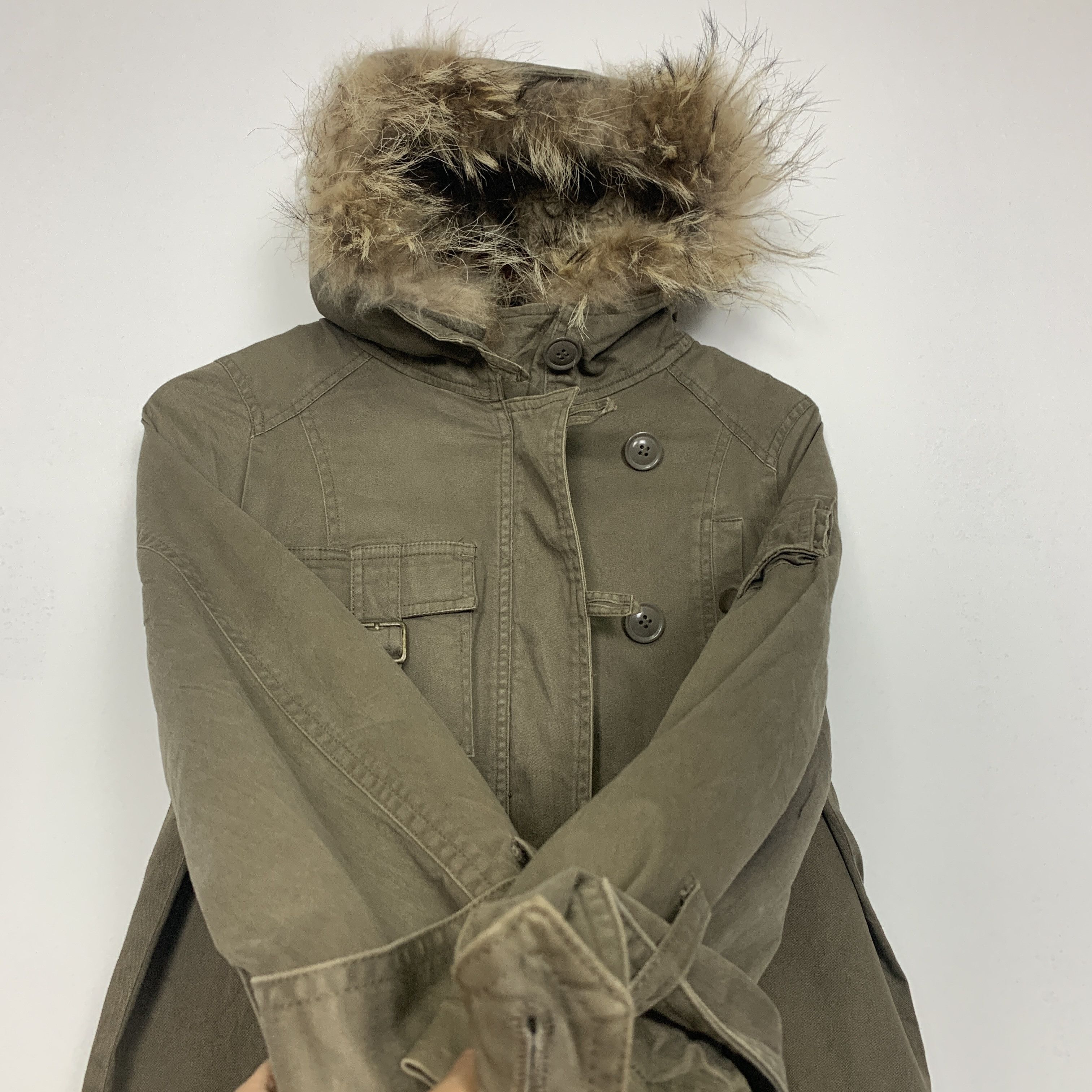 Japanese Brand Vintage MK KLEIN Cotton Sherpa Lining Hoodie Parkas J0809 Size US S / EU 44-46 / 1 - 6 Thumbnail