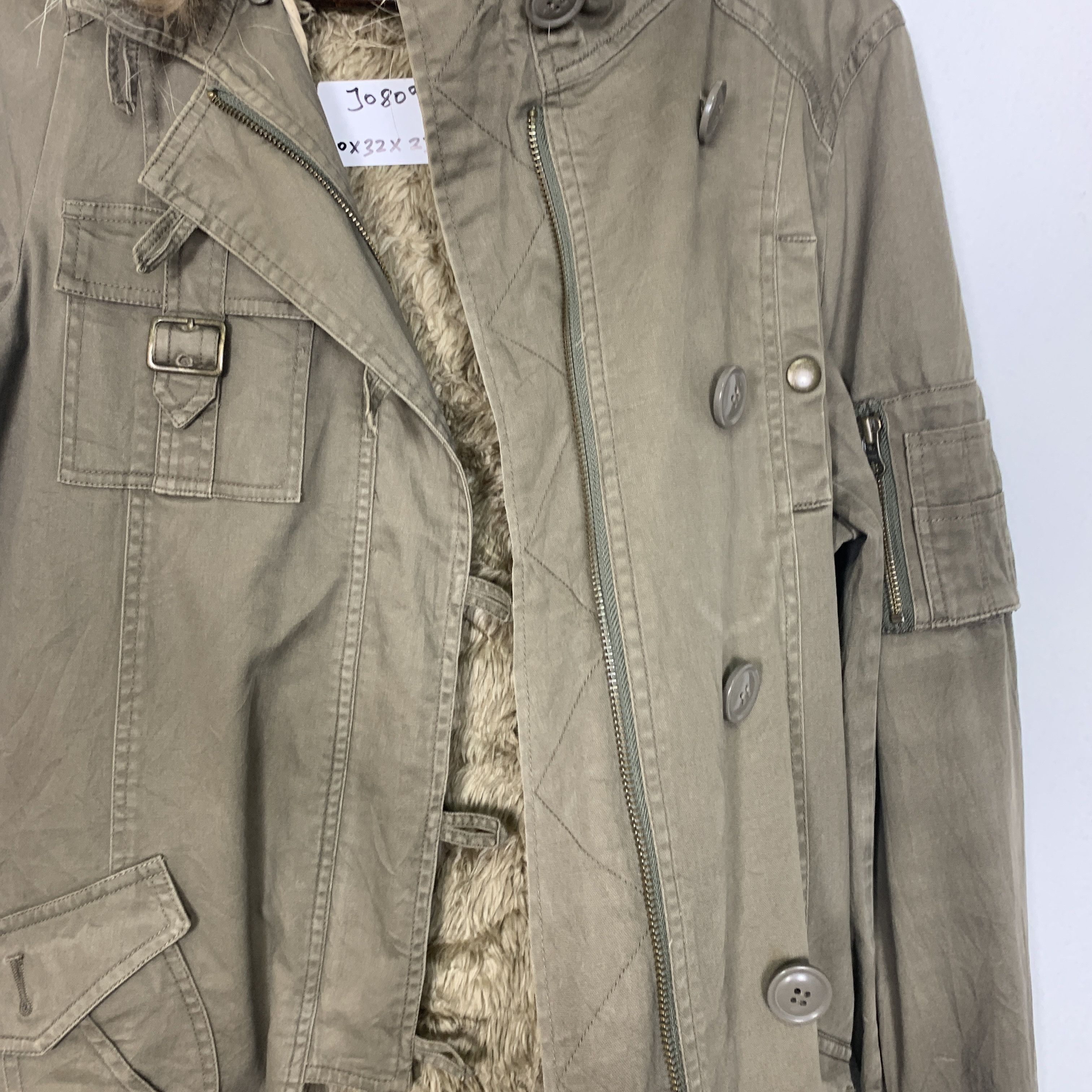 Japanese Brand Vintage MK KLEIN Cotton Sherpa Lining Hoodie Parkas J0809 Size US S / EU 44-46 / 1 - 8 Thumbnail