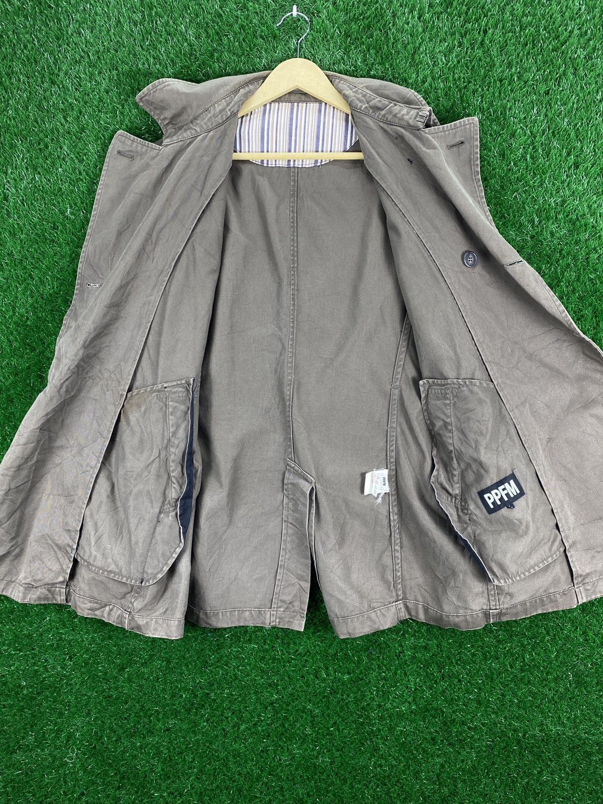 Japanese Brand × PPFM Vintage PPFM Trench Coat Jacket Size US M / EU 48-50 / 2 - 4 Thumbnail