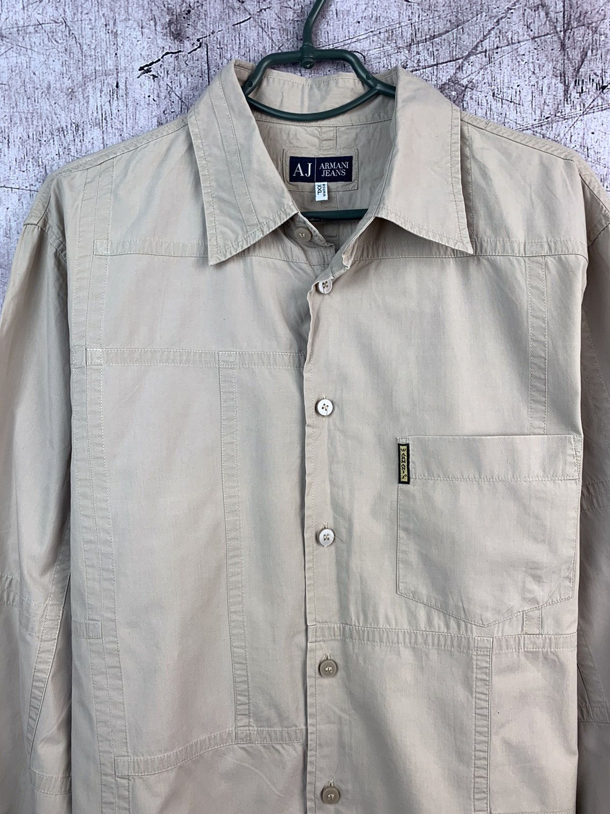Armani Vintage Armani Jeans Mens Long Sleeve Shirt Size US XXL / EU 58 / 5 - 2 Thumbnail