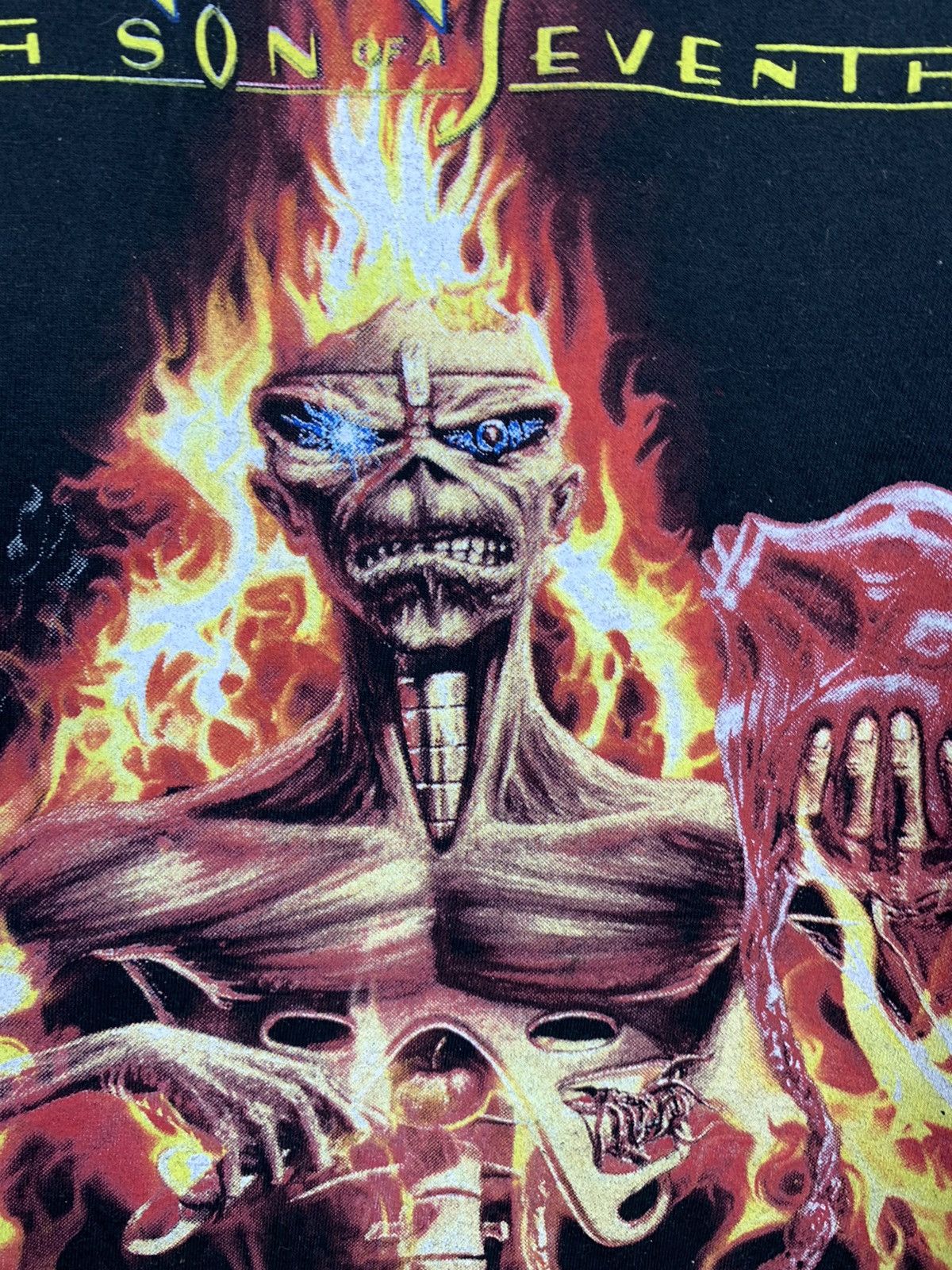 Band Tees × Iron Maiden Iron Maiden Seventh Son Of A Seventh Son Vintage Tee Size US XL / EU 56 / 4 - 5 Thumbnail