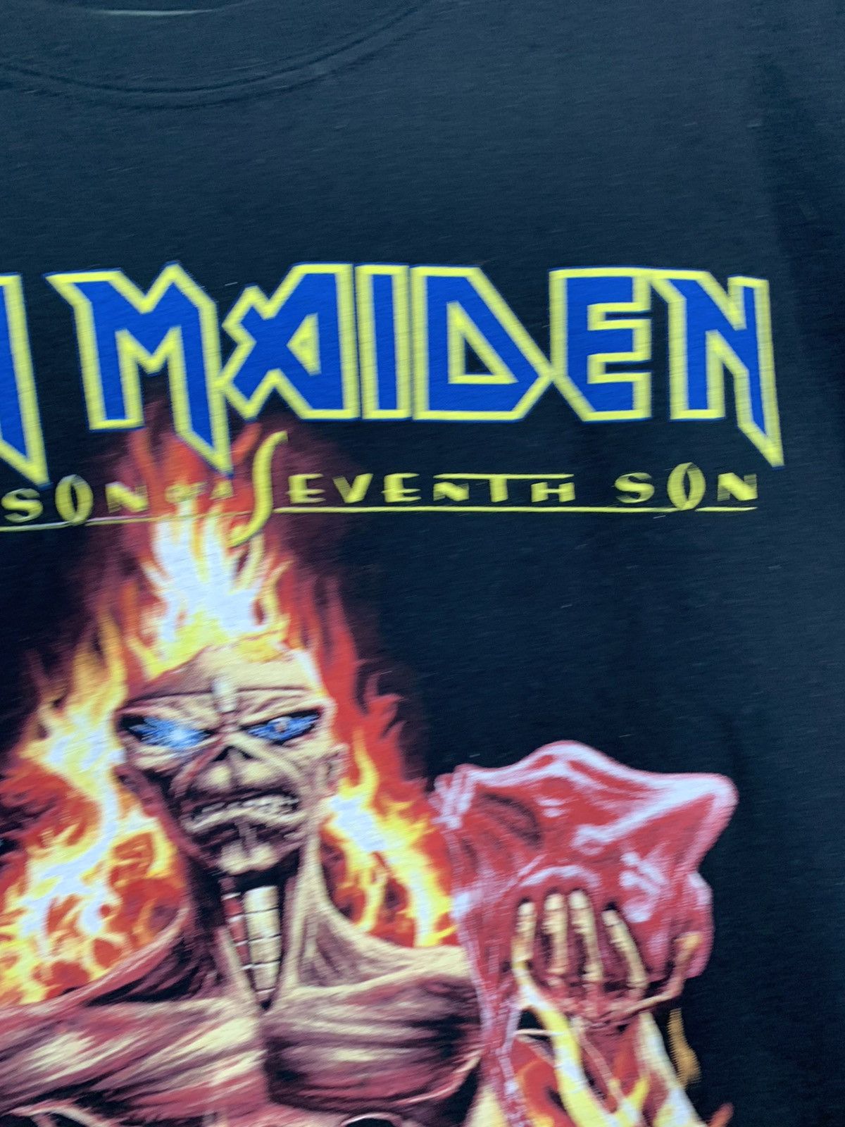 Band Tees × Iron Maiden Iron Maiden Seventh Son Of A Seventh Son Vintage Tee Size US XL / EU 56 / 4 - 6 Thumbnail