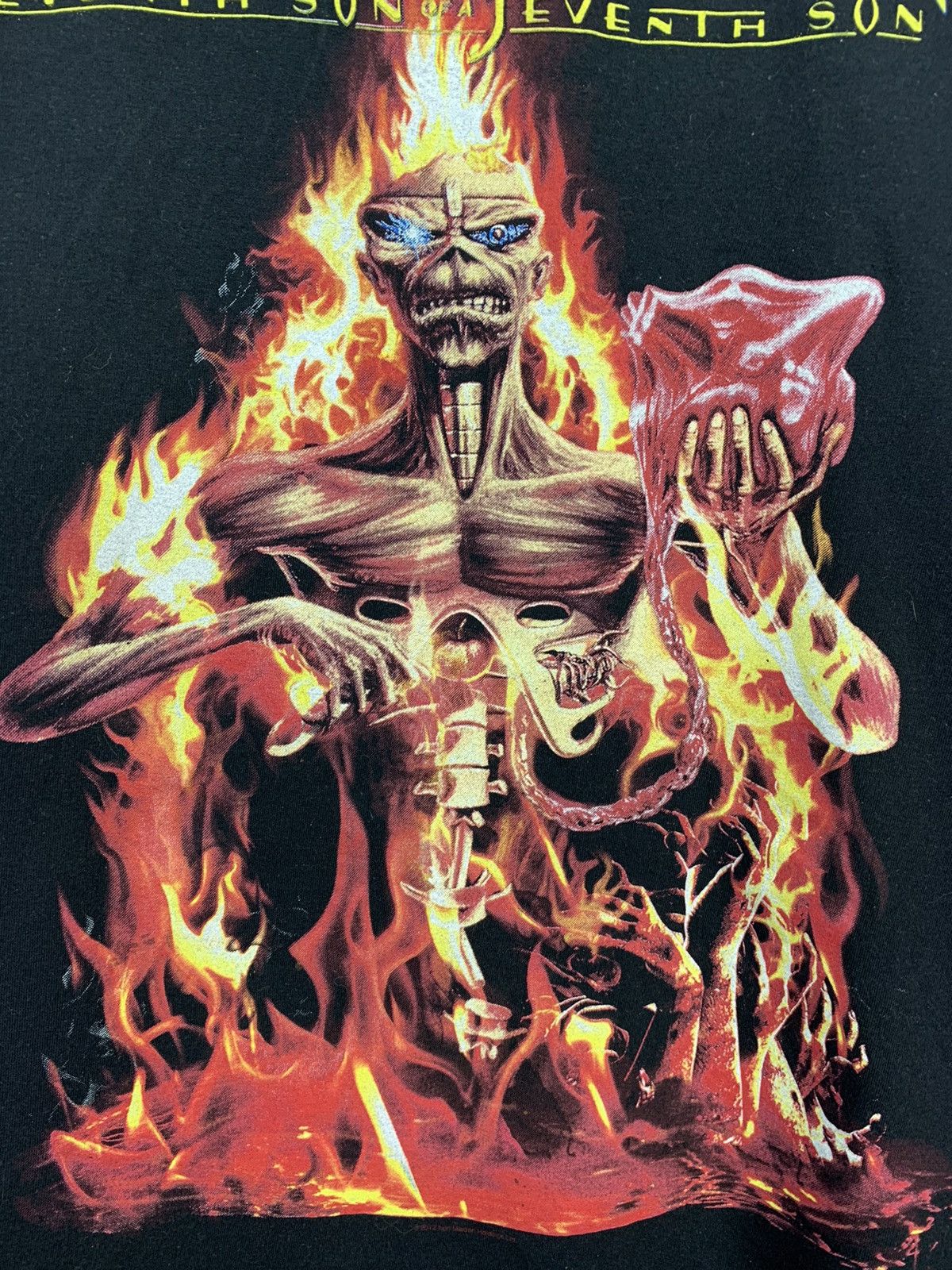 Band Tees × Iron Maiden Iron Maiden Seventh Son Of A Seventh Son Vintage Tee Size US XL / EU 56 / 4 - 4 Thumbnail
