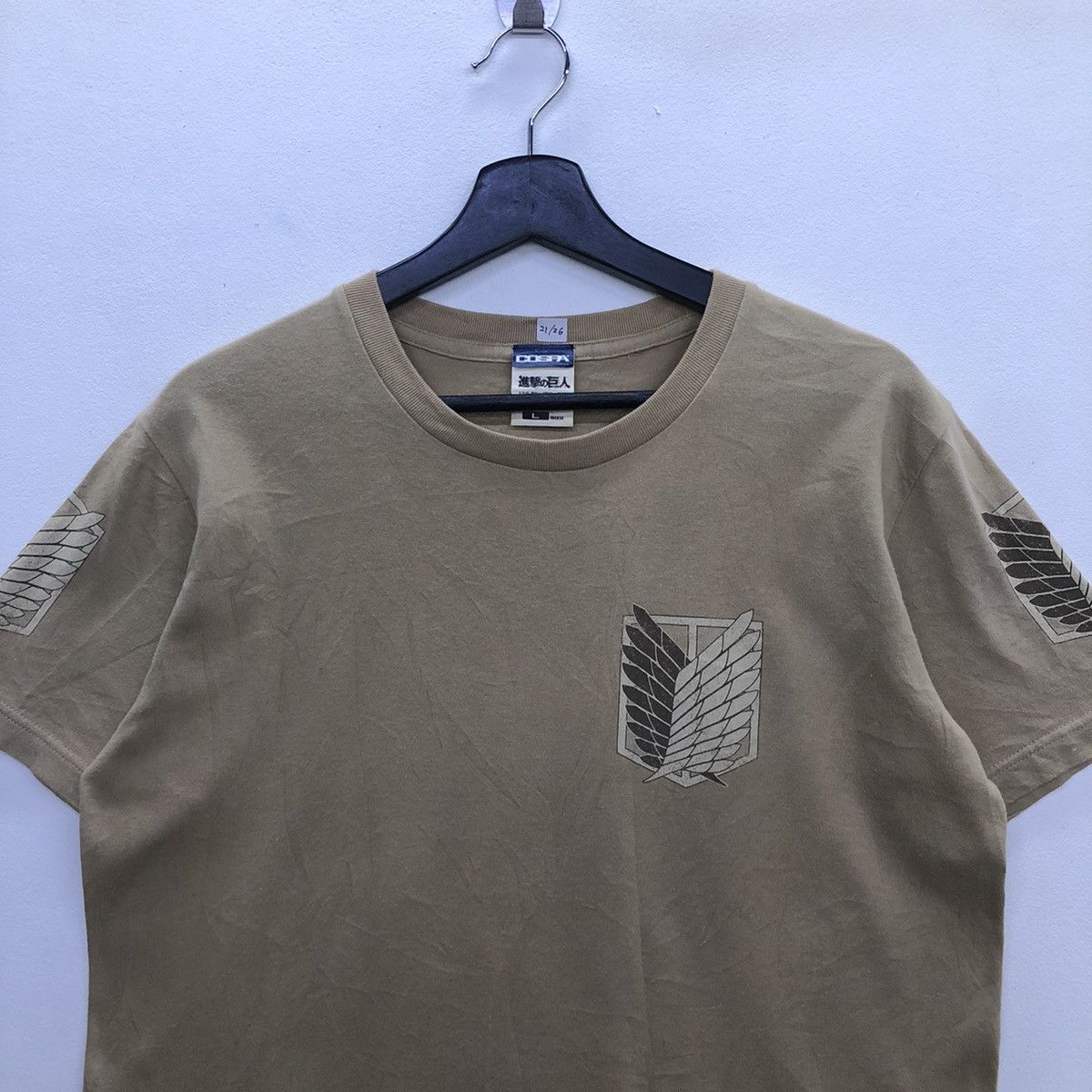 Anime Attack On Titan X Cospa Scouting Squad Emblem Tshirt Size US L / EU 52-54 / 3 - 3 Thumbnail