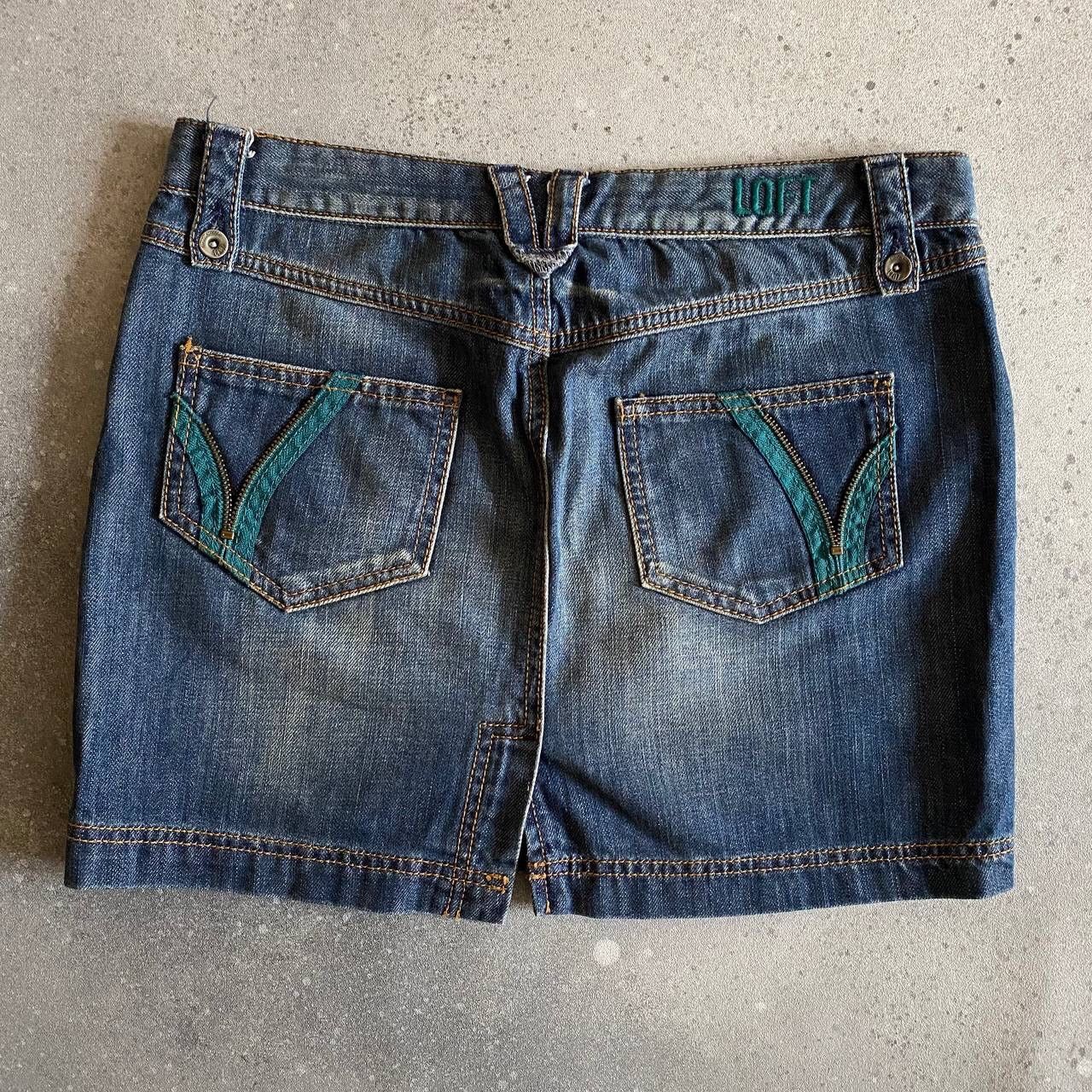 Hysteric Glamour × Japanese Brand × Vintage Y2K Super Sexy Vintage Washed Denim Mini Skirt Size 24" / US 00 / IT 34 - 2 Thumbnail