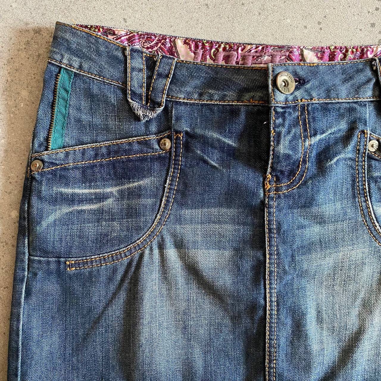 Hysteric Glamour × Japanese Brand × Vintage Y2K Super Sexy Vintage Washed Denim Mini Skirt Size 24" / US 00 / IT 34 - 3 Thumbnail