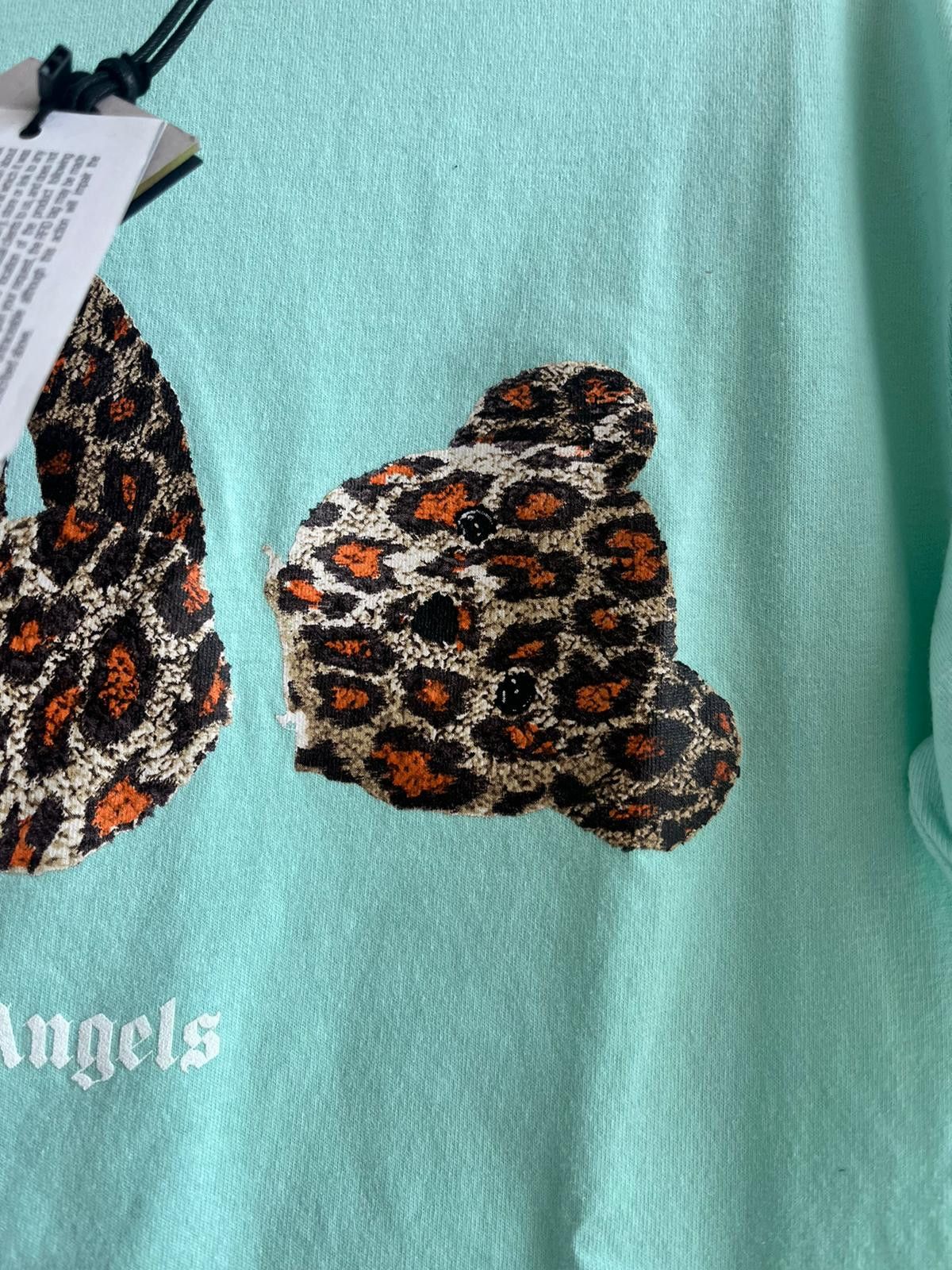 Palm Angels o1rshd1 Kill Bear T-Shirt in Sea Foam / Cheetah Size US XXL / EU 58 / 5 - 5 Thumbnail