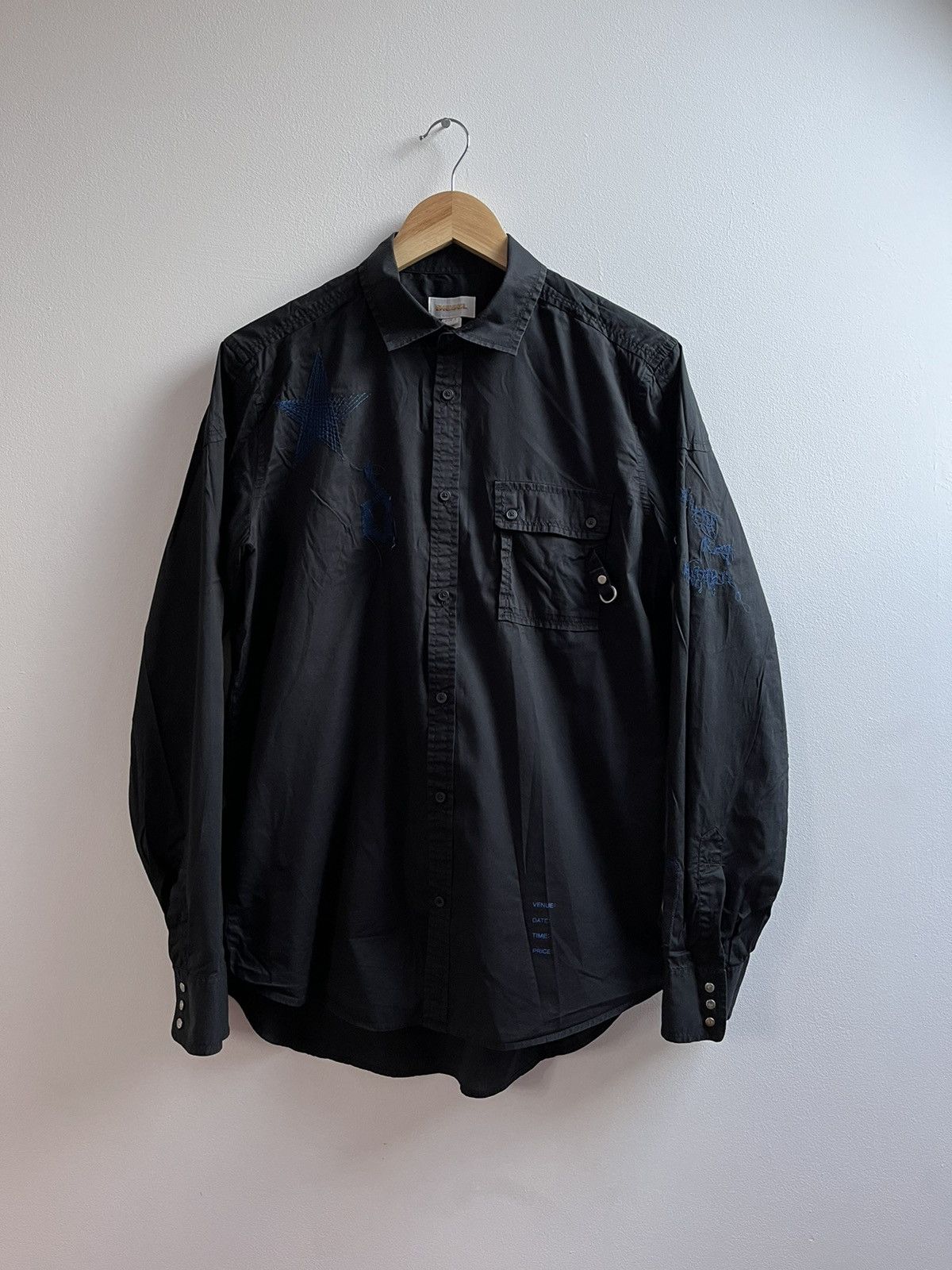 Diesel VINTAGE Y2K DIESEL “EXTRA” SHIRT Size US L / EU 52-54 / 3 - 1 Thumbnail