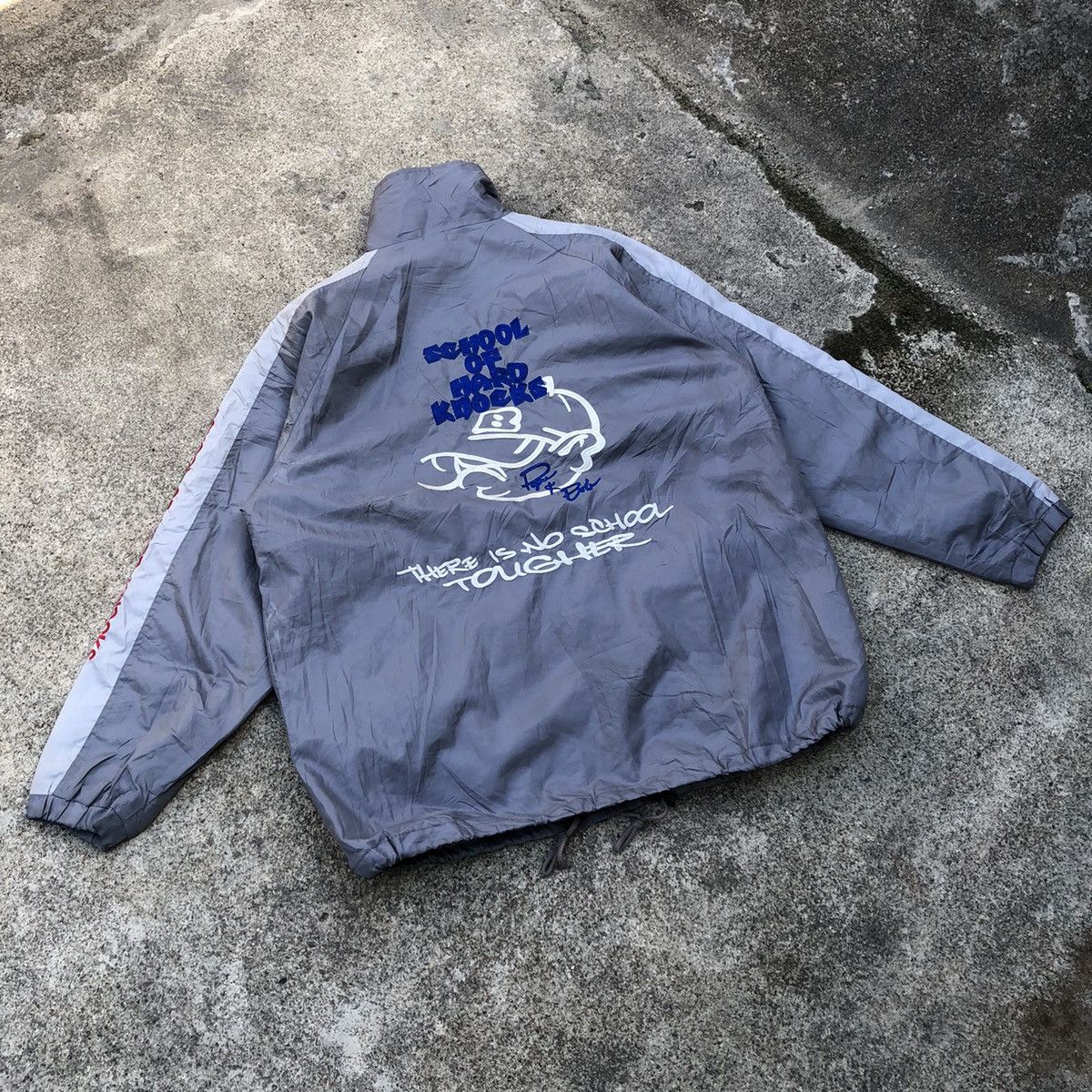 Rap Tees × Vintage × Welcome Skateboards 🔥Rare🔥School Of Hard Knock Hip Hop Styles Light Jacket Size US XL / EU 56 / 4 - 4 Thumbnail
