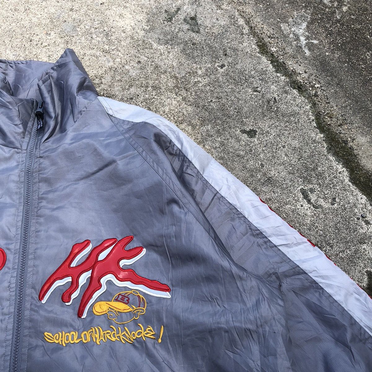 Rap Tees × Vintage × Welcome Skateboards 🔥Rare🔥School Of Hard Knock Hip Hop Styles Light Jacket Size US XL / EU 56 / 4 - 7 Thumbnail