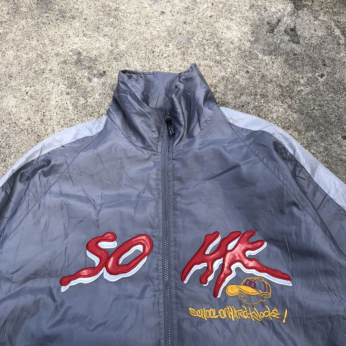 Rap Tees × Vintage × Welcome Skateboards 🔥Rare🔥School Of Hard Knock Hip Hop Styles Light Jacket Size US XL / EU 56 / 4 - 2 Thumbnail