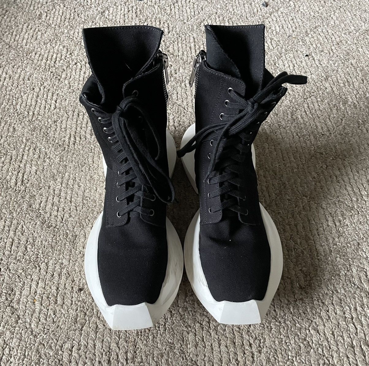 Rick Owens × Rick Owens Drkshdw Rick Owens DRKSHDW Army Split Sneaker ...