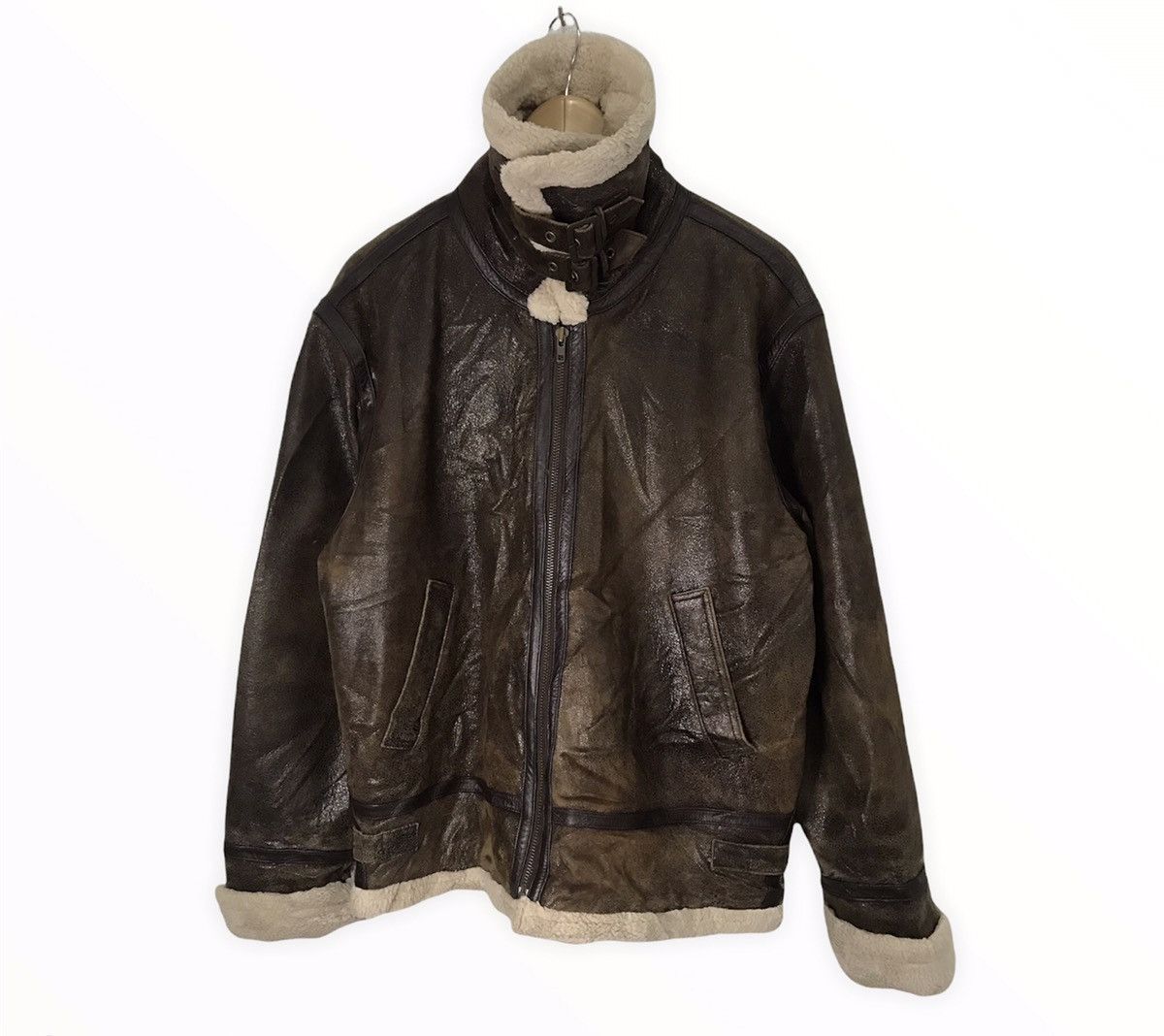 Genuine Leather B-3 Usaaf Sheepskin Flight Jacket Size US M / EU 48-50 / 2 - 3 Thumbnail