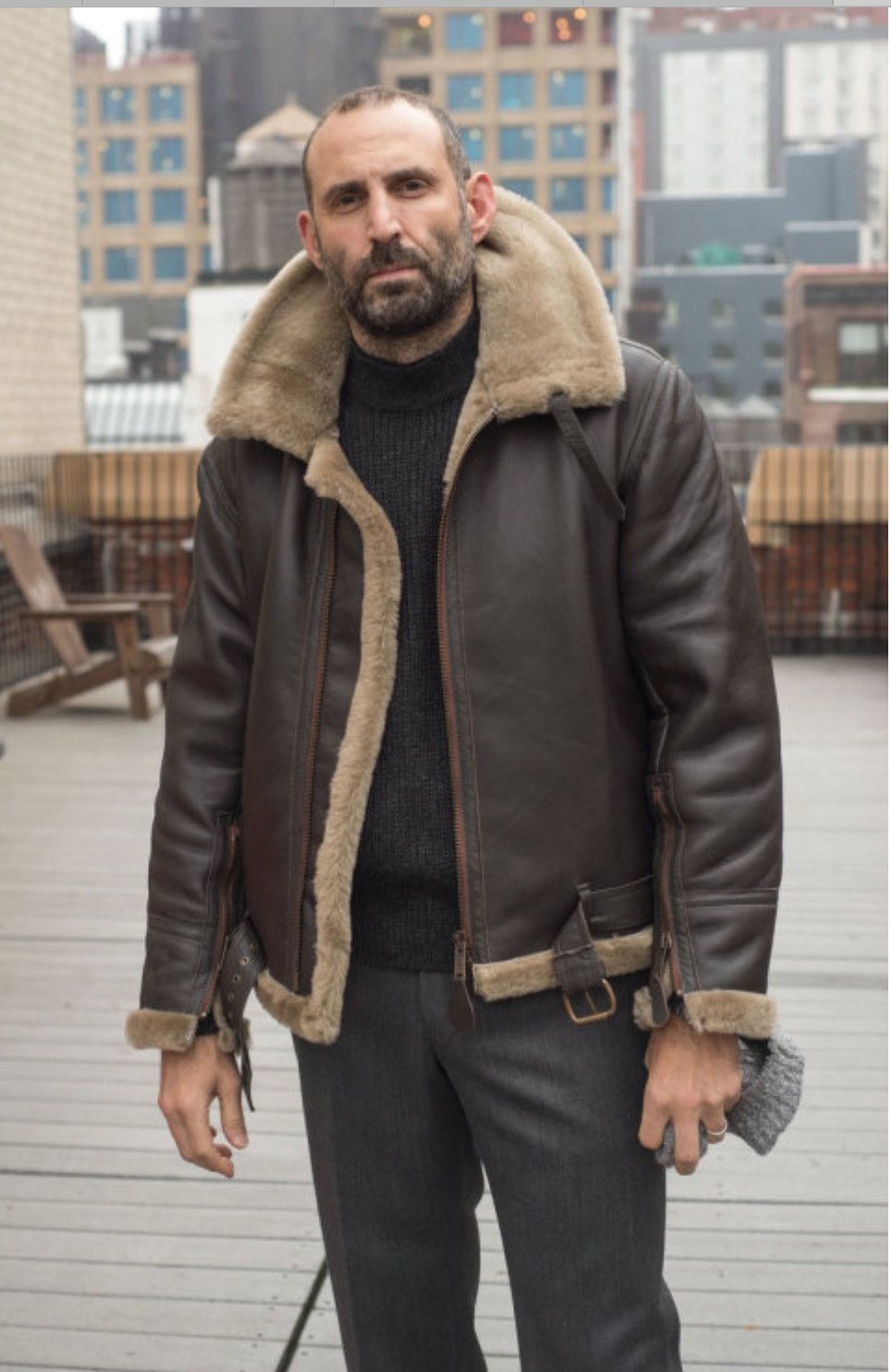 Genuine Leather B-3 Usaaf Sheepskin Flight Jacket Size US M / EU 48-50 / 2 - 1 Thumbnail