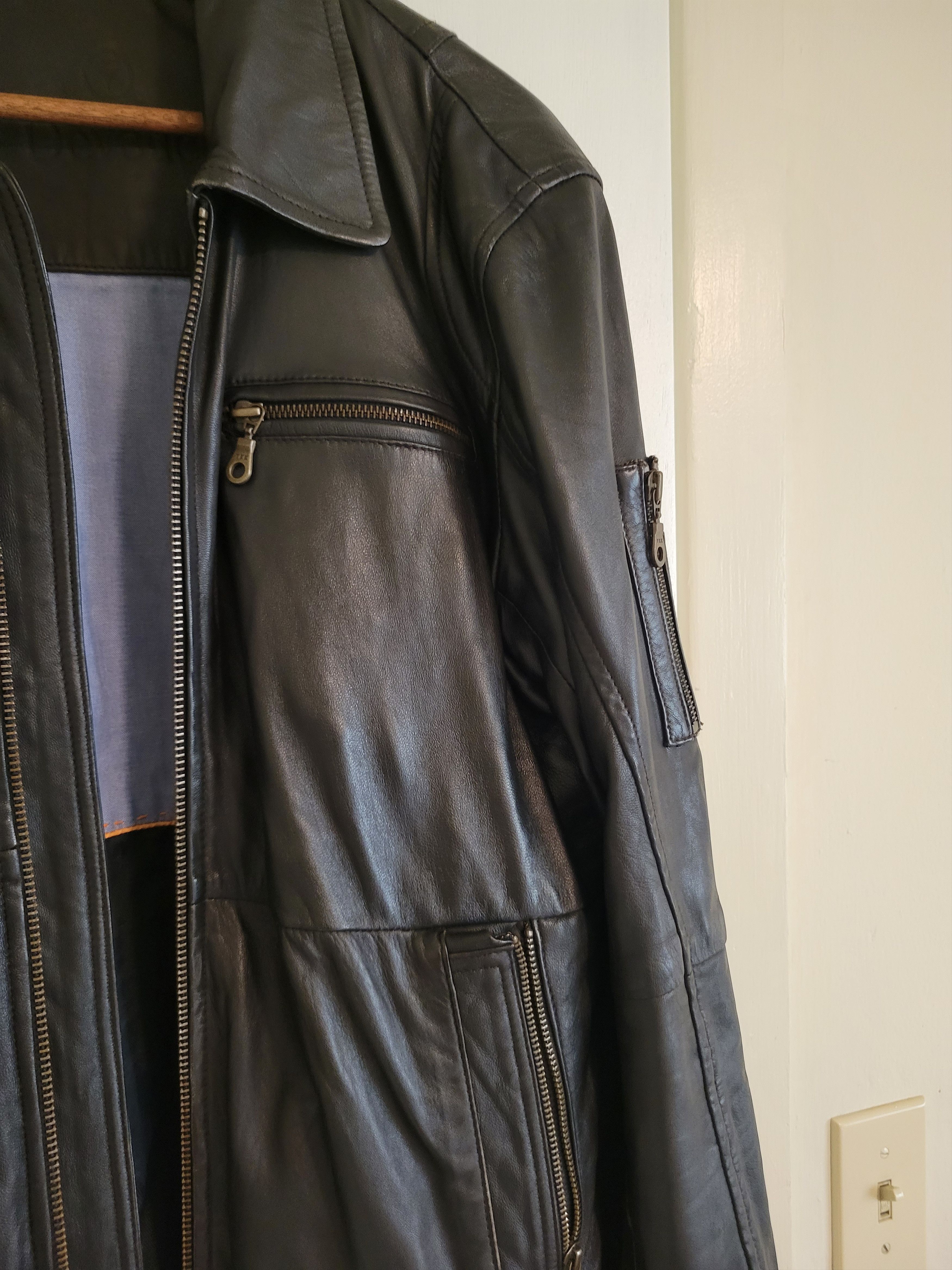 Designer Calfskin Leather Jacket Size US M / EU 48-50 / 2 - 4 Thumbnail