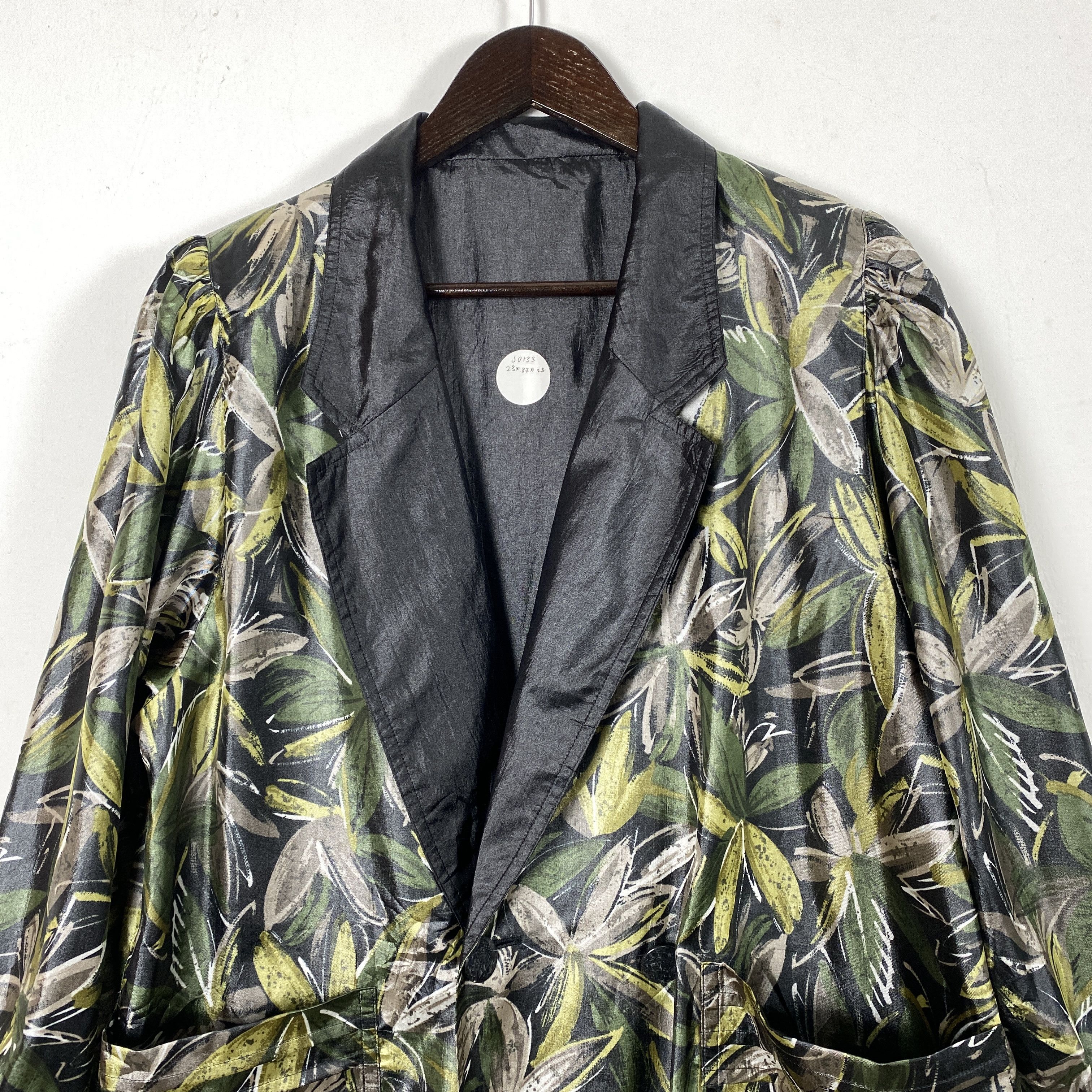 Vintage Vintage Floral Blazer 90s Button Down J0133 Size M / US 6-8 / IT 42-44 - 2 Thumbnail