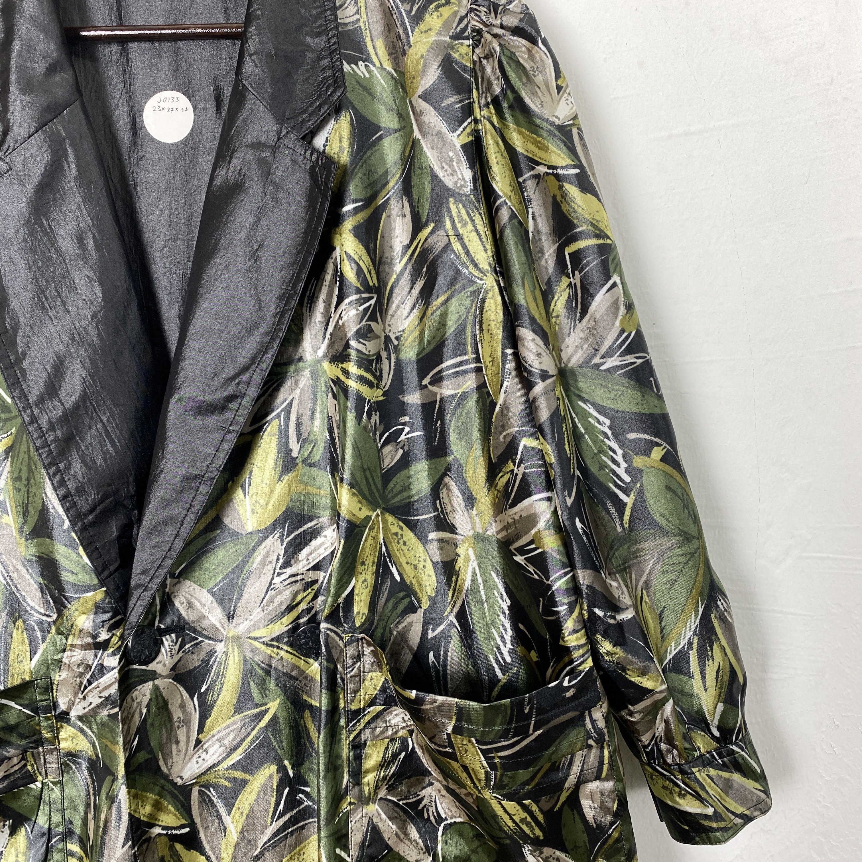 Vintage Vintage Floral Blazer 90s Button Down J0133 Size M / US 6-8 / IT 42-44 - 3 Thumbnail
