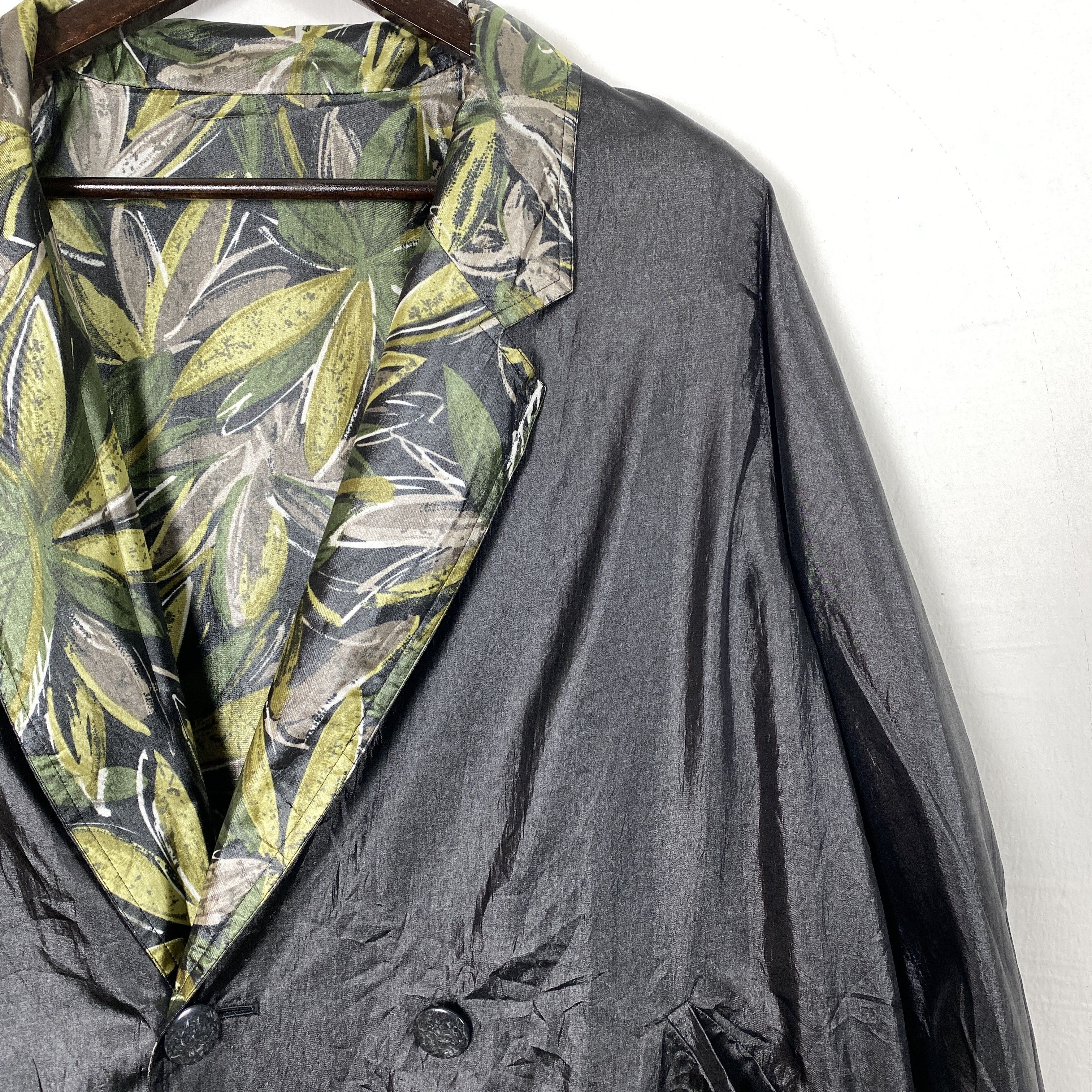 Vintage Vintage Floral Blazer 90s Button Down J0133 Size M / US 6-8 / IT 42-44 - 11 Thumbnail