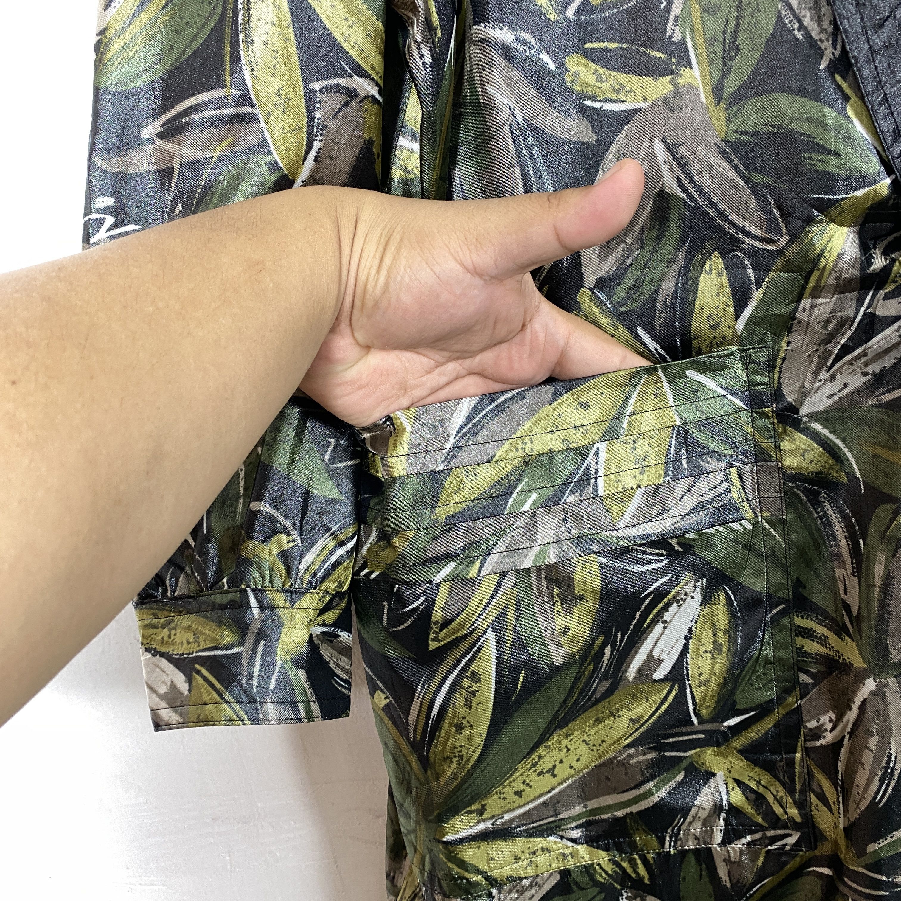 Vintage Vintage Floral Blazer 90s Button Down J0133 Size M / US 6-8 / IT 42-44 - 7 Thumbnail