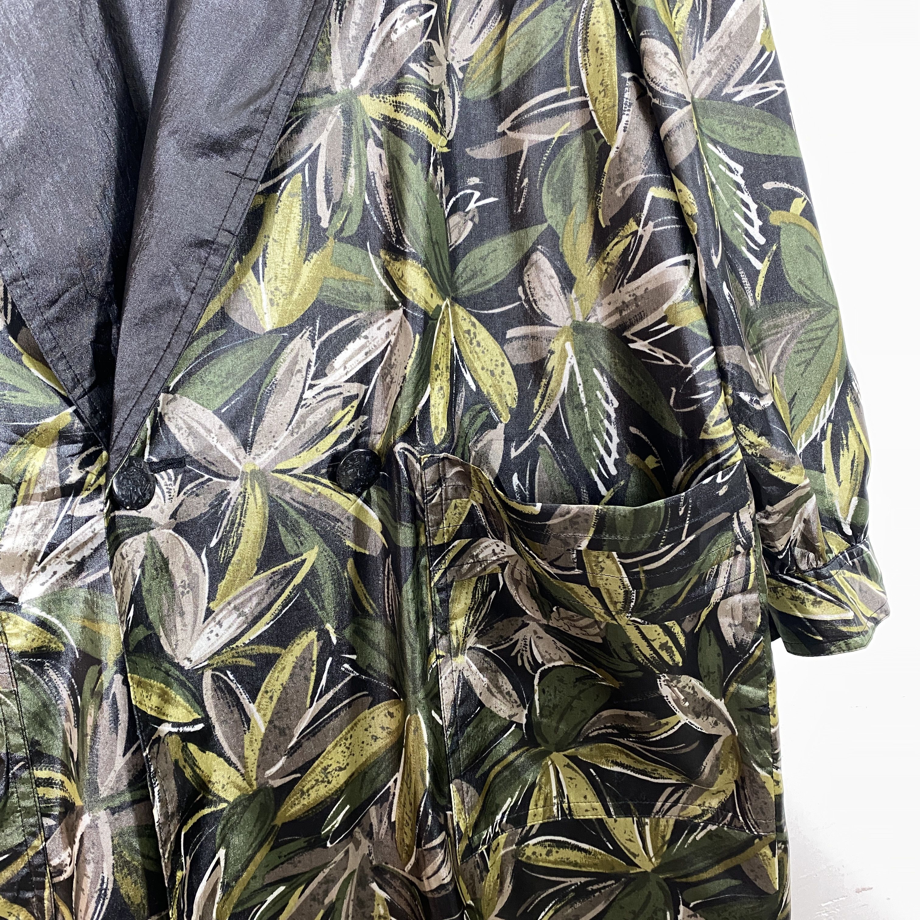 Vintage Vintage Floral Blazer 90s Button Down J0133 Size M / US 6-8 / IT 42-44 - 5 Thumbnail