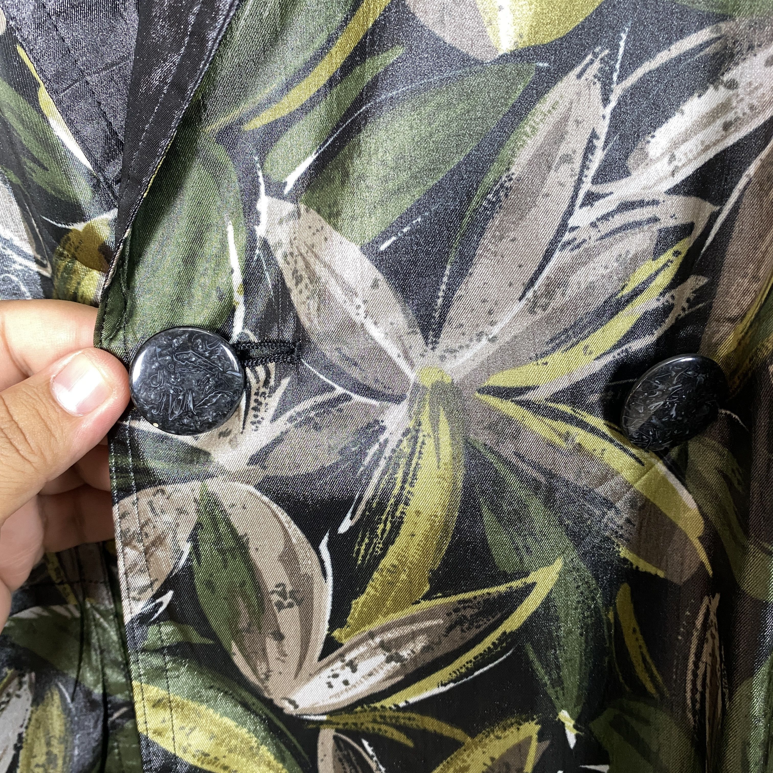Vintage Vintage Floral Blazer 90s Button Down J0133 Size M / US 6-8 / IT 42-44 - 6 Thumbnail