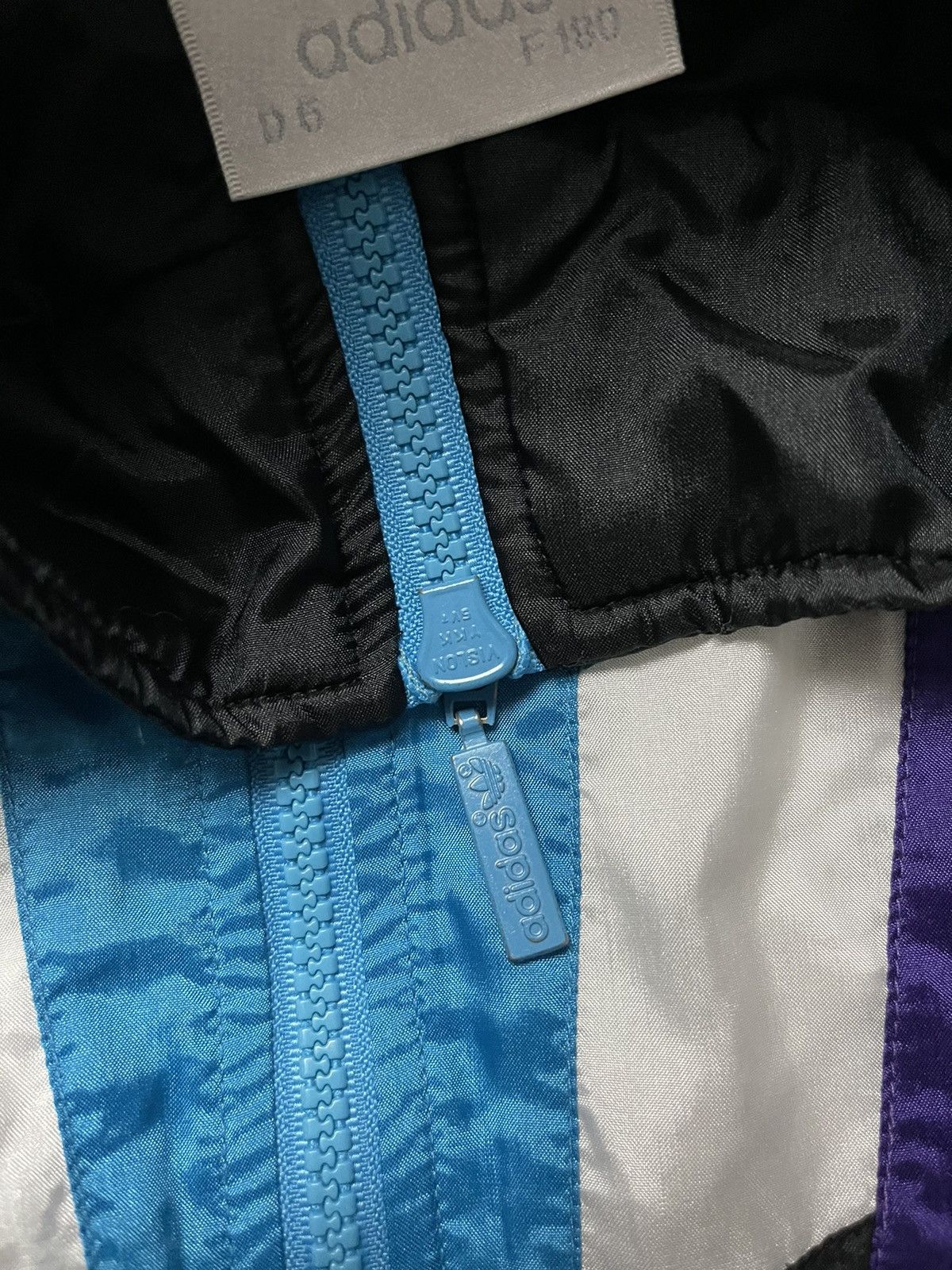 Adidas × Vintage Adidas 80s vintage nylon striped track jacket Size US M / EU 48-50 / 2 - 10 Thumbnail