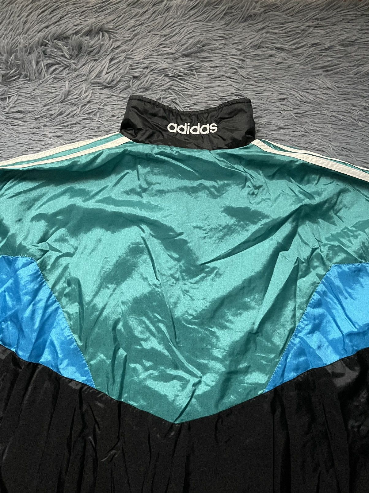 Adidas × Vintage Adidas 80s vintage nylon striped track jacket Size US M / EU 48-50 / 2 - 6 Thumbnail