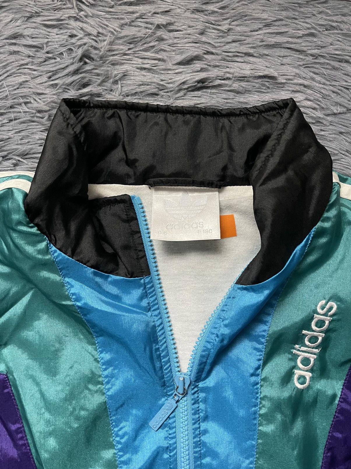 Adidas × Vintage Adidas 80s vintage nylon striped track jacket Size US M / EU 48-50 / 2 - 7 Thumbnail