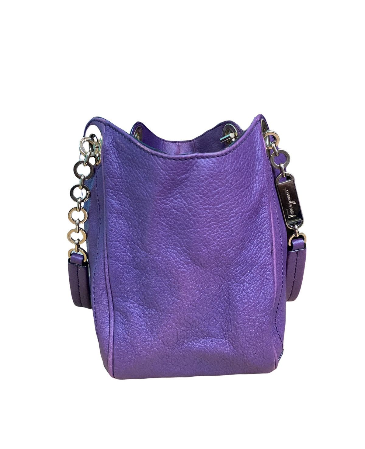 Salvatore Ferragamo AUTHENTIC SALVATORE FERRAGAMO BETULLA LEATHER TOTE Size ONE SIZE - 7 Thumbnail