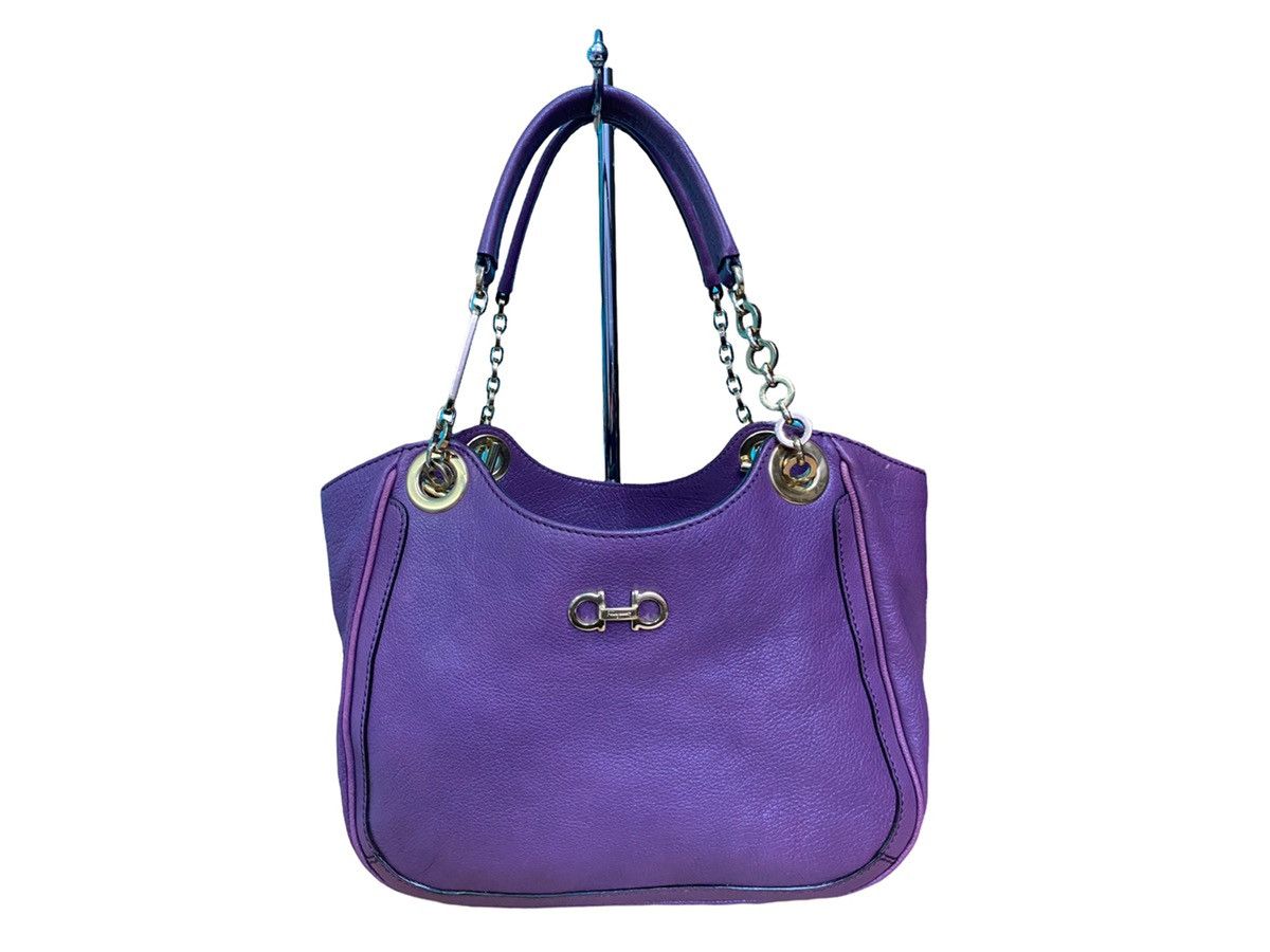 Salvatore Ferragamo AUTHENTIC SALVATORE FERRAGAMO BETULLA LEATHER TOTE Size ONE SIZE - 2 Thumbnail