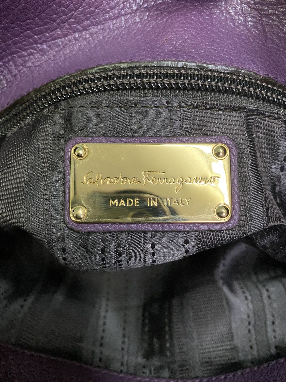 Salvatore Ferragamo AUTHENTIC SALVATORE FERRAGAMO BETULLA LEATHER TOTE Size ONE SIZE - 15 Thumbnail