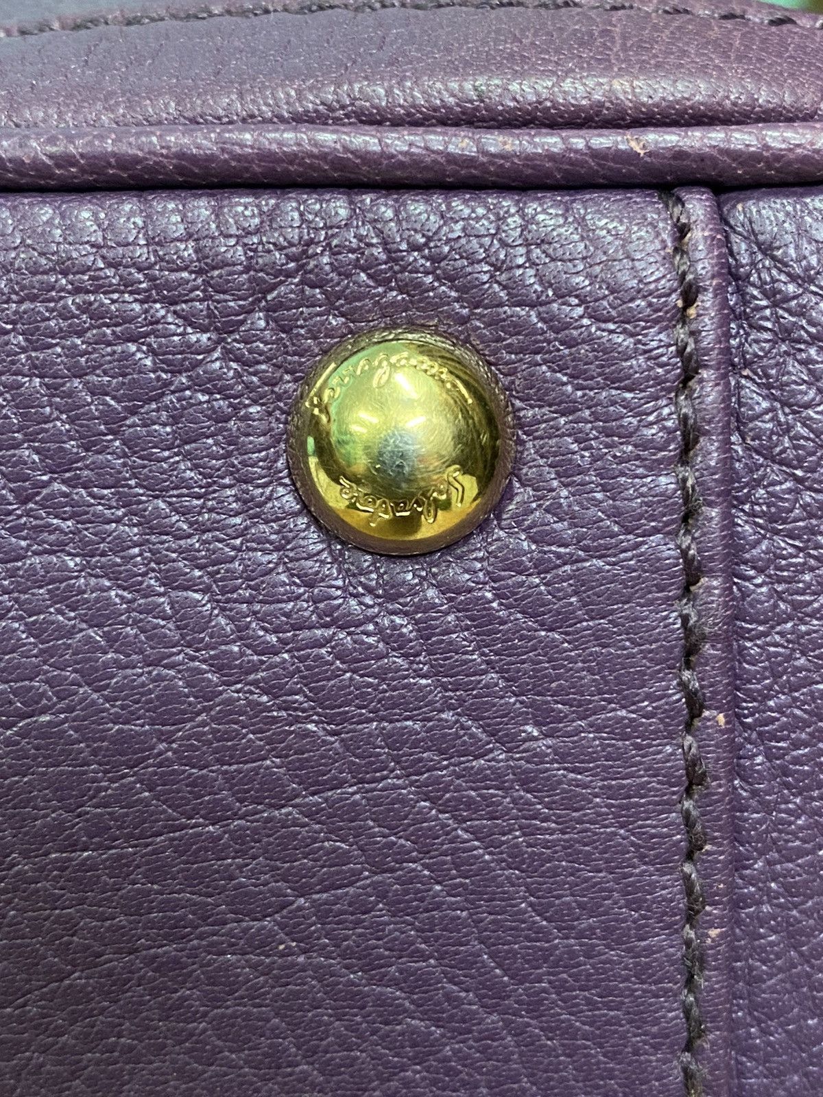 Salvatore Ferragamo AUTHENTIC SALVATORE FERRAGAMO BETULLA LEATHER TOTE Size ONE SIZE - 12 Thumbnail