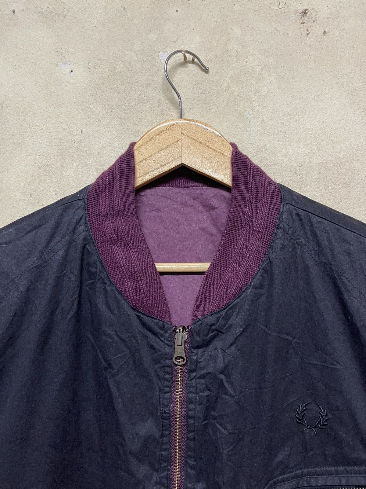 Fred Perry Vintage Fred Perry Reversible Varsity Cotton Jacket Size US L / EU 52-54 / 3 - 12 Thumbnail