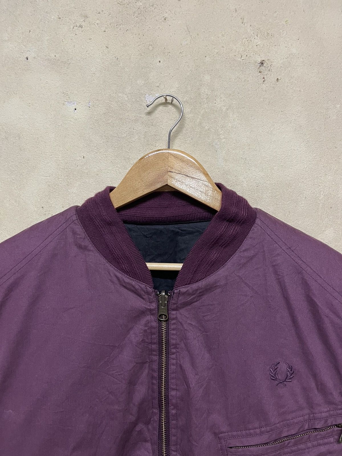 Fred Perry Vintage Fred Perry Reversible Varsity Cotton Jacket Size US L / EU 52-54 / 3 - 2 Thumbnail