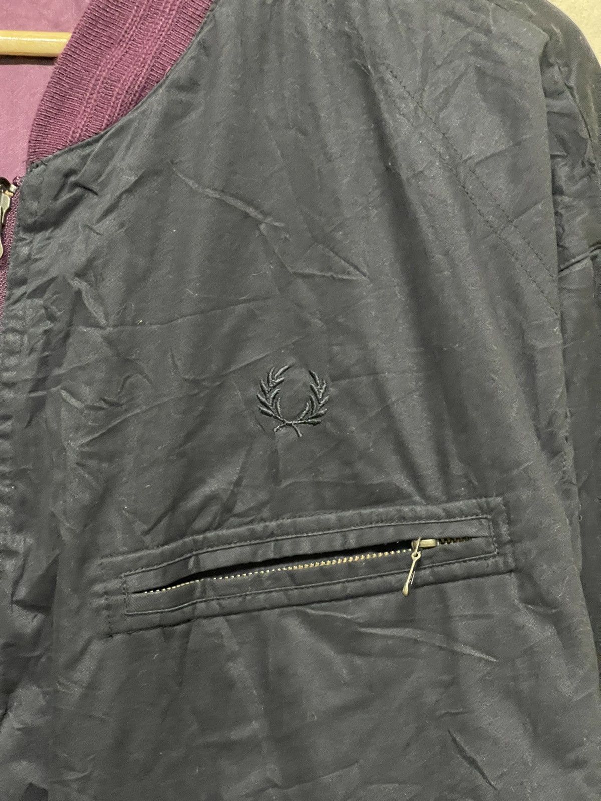 Fred Perry Vintage Fred Perry Reversible Varsity Cotton Jacket Size US L / EU 52-54 / 3 - 13 Thumbnail