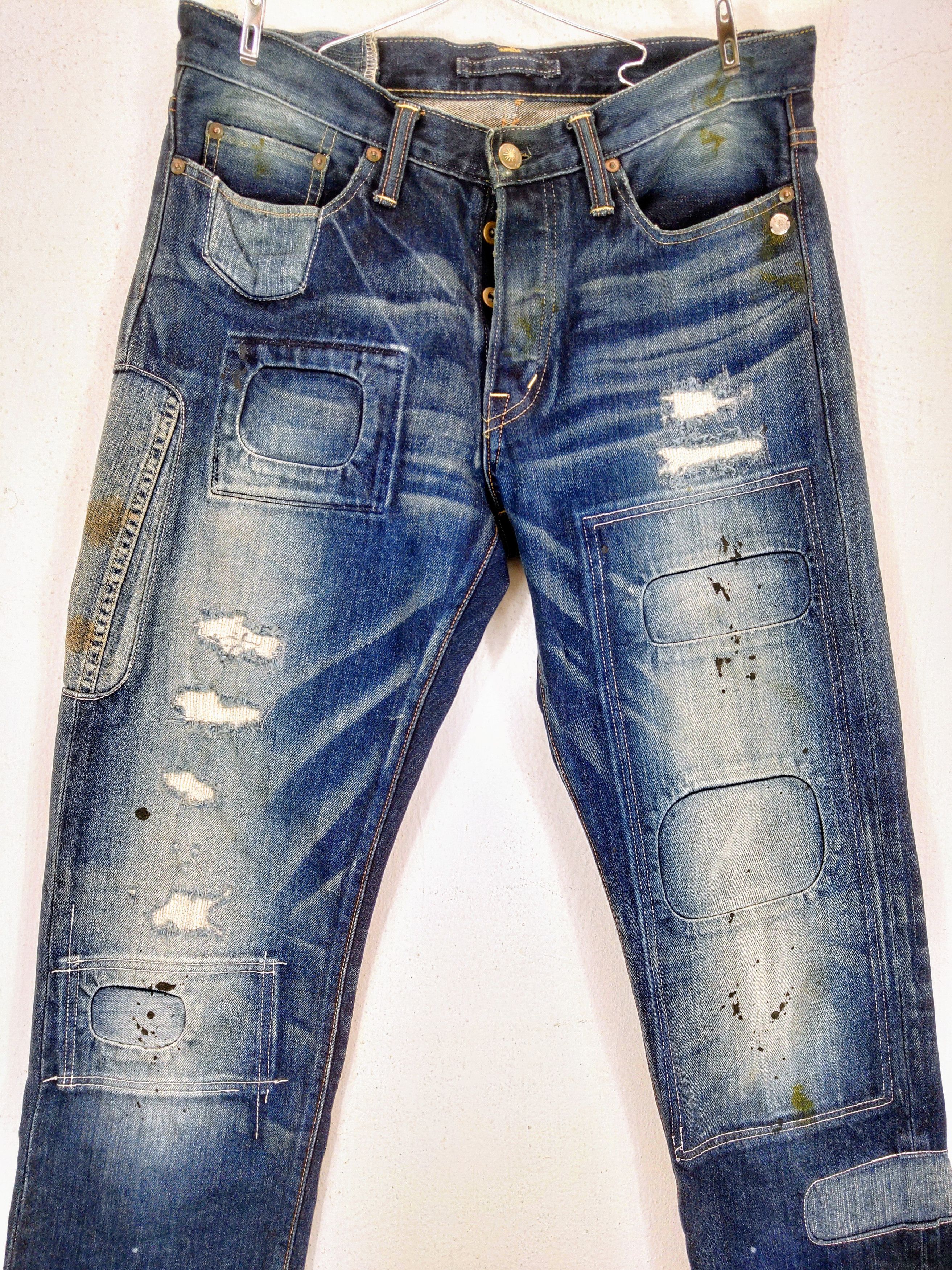 Maison MIHARA YASUHIRO Miharayasuhiro Patchwork Selvedge jeans Size US 32 / EU 48 - 2 Thumbnail