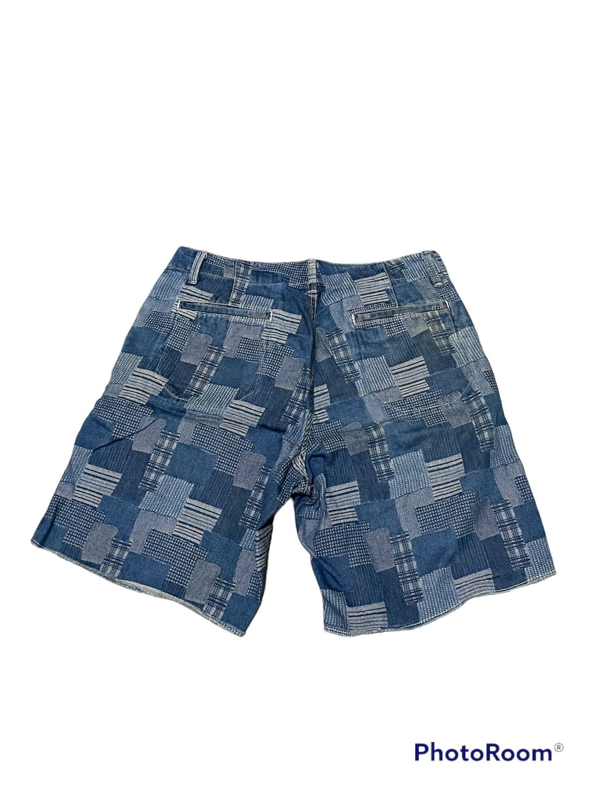 Blue Blue Japan Vintage Red Seam Shorts Sashiko Japan Size US 34 / EU 50 - 3 Thumbnail